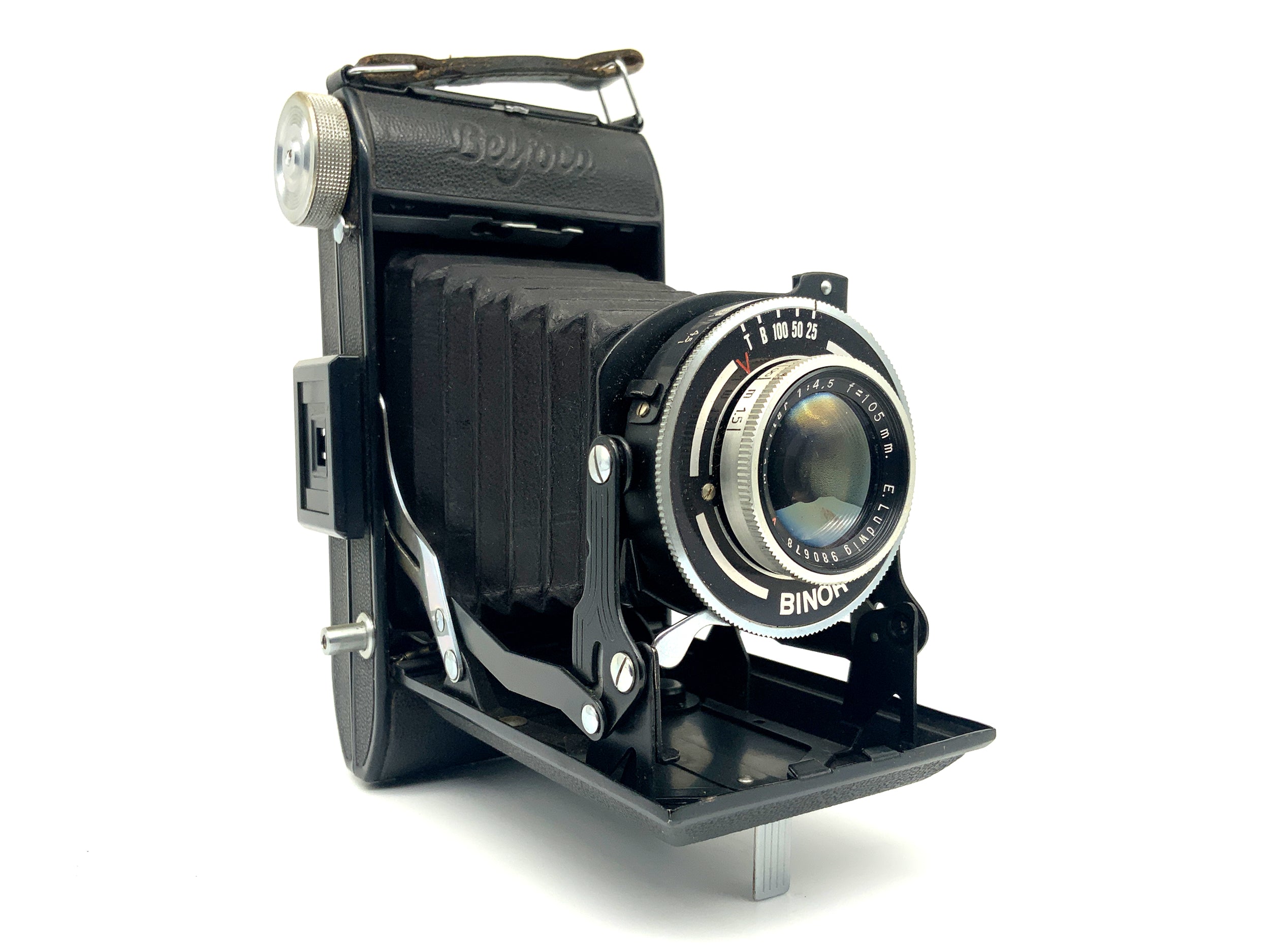 Welta Belfoca Klappkamera mit E. Ludwig 105mm 1:4.5 red V Binor Analogkamera