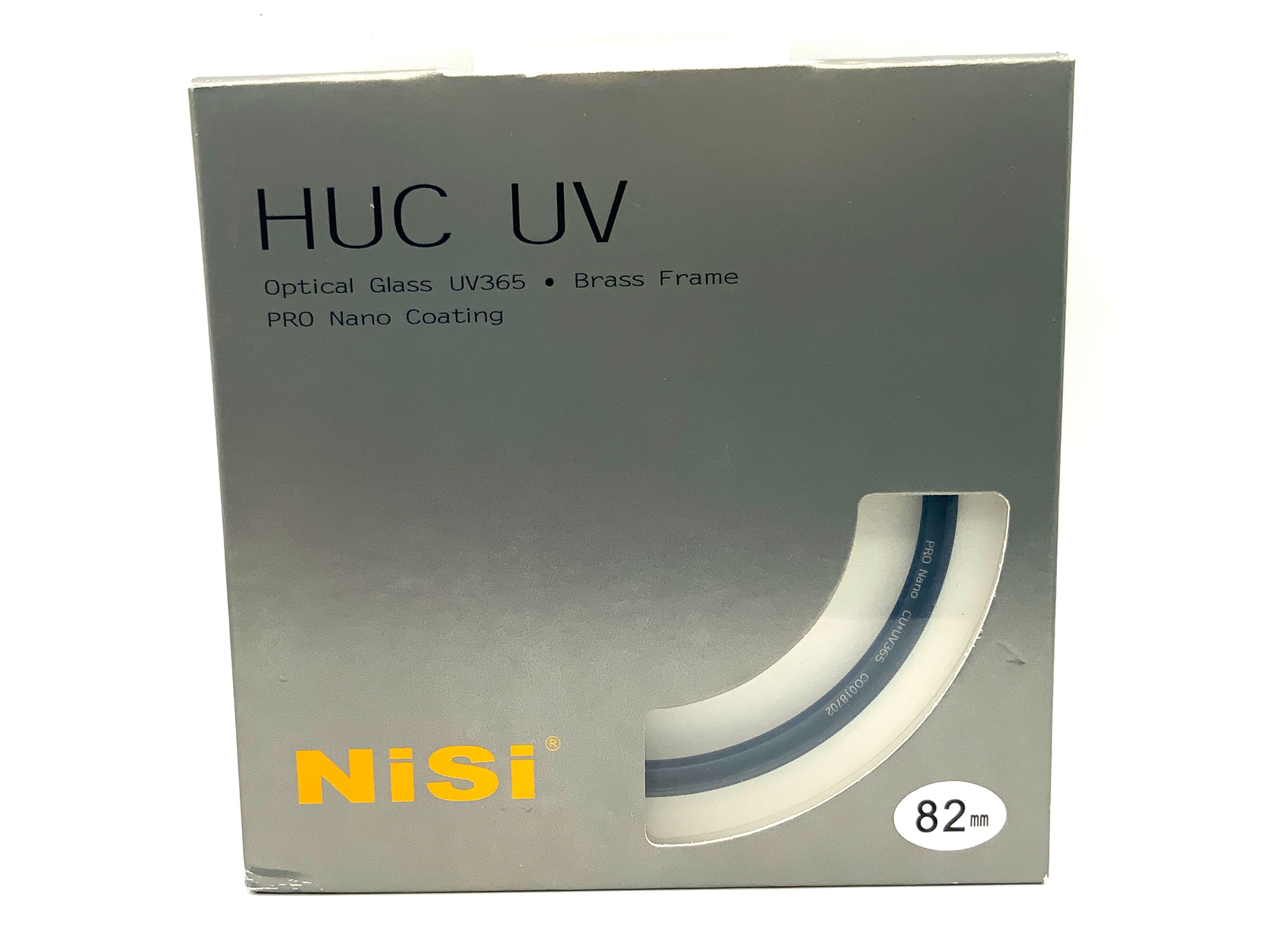 Filtre UV Nisi UV Pro Nano CU+UV365 HUC UV CO018702 dans son emballage d'origine, filetage de 82 mm