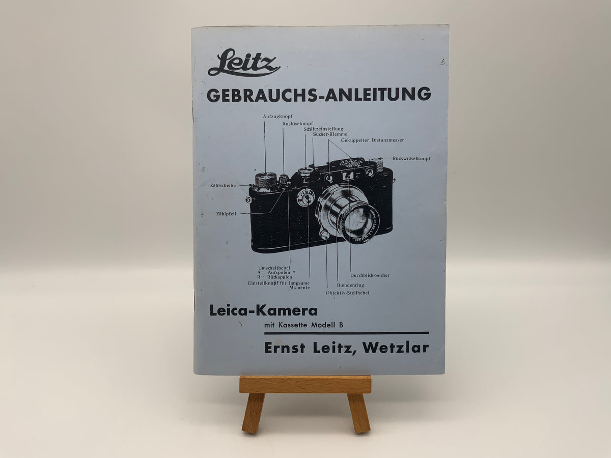Manuel d'utilisation du Leica modèle B (allemand)