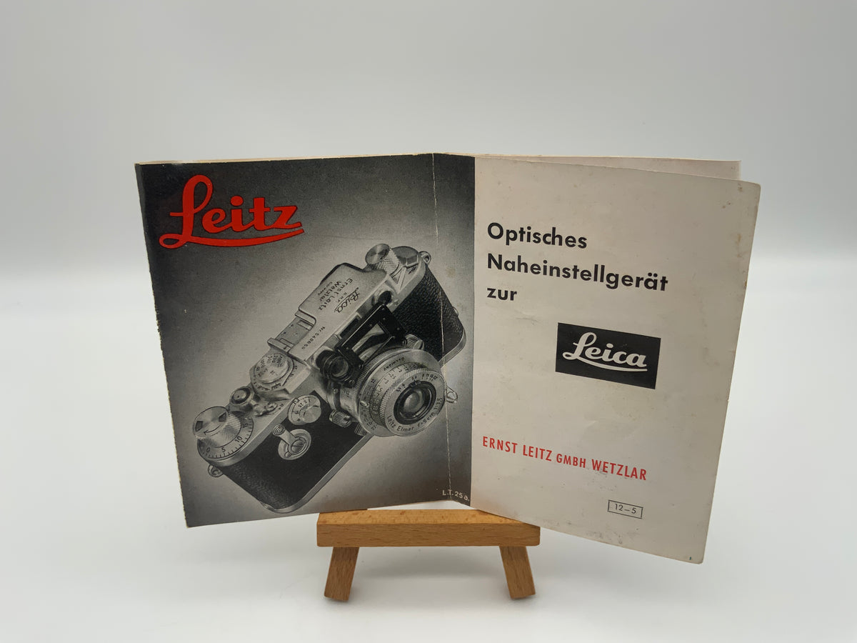 Mode d'emploi du dispositif macro optique Leica Leitz 12-5 (allemand)