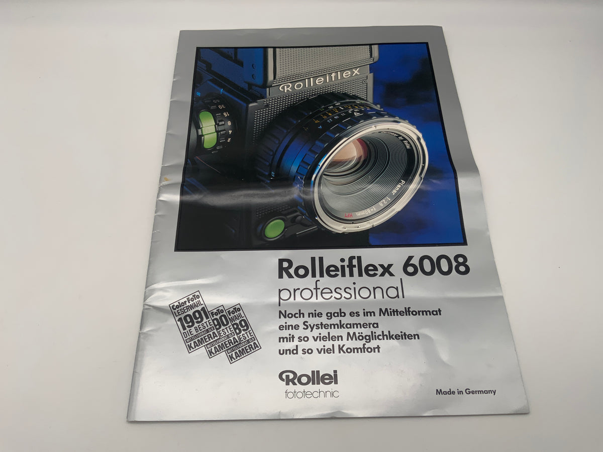 Brochure professionnelle Rollei Rolleiflex 6008 (allemand)