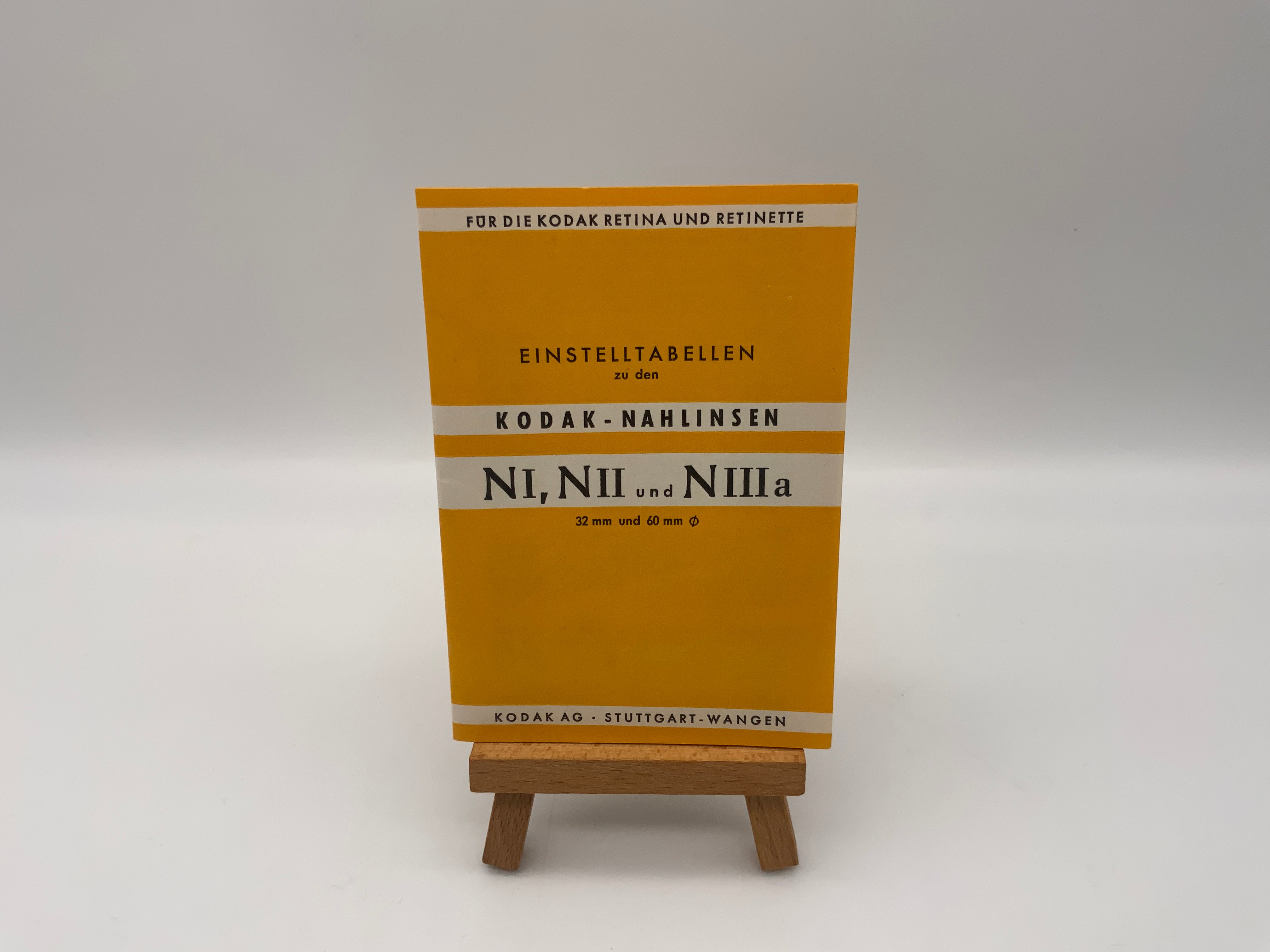 Kodak Close-Up Lenses NI, N II and N IIIa User Manual German