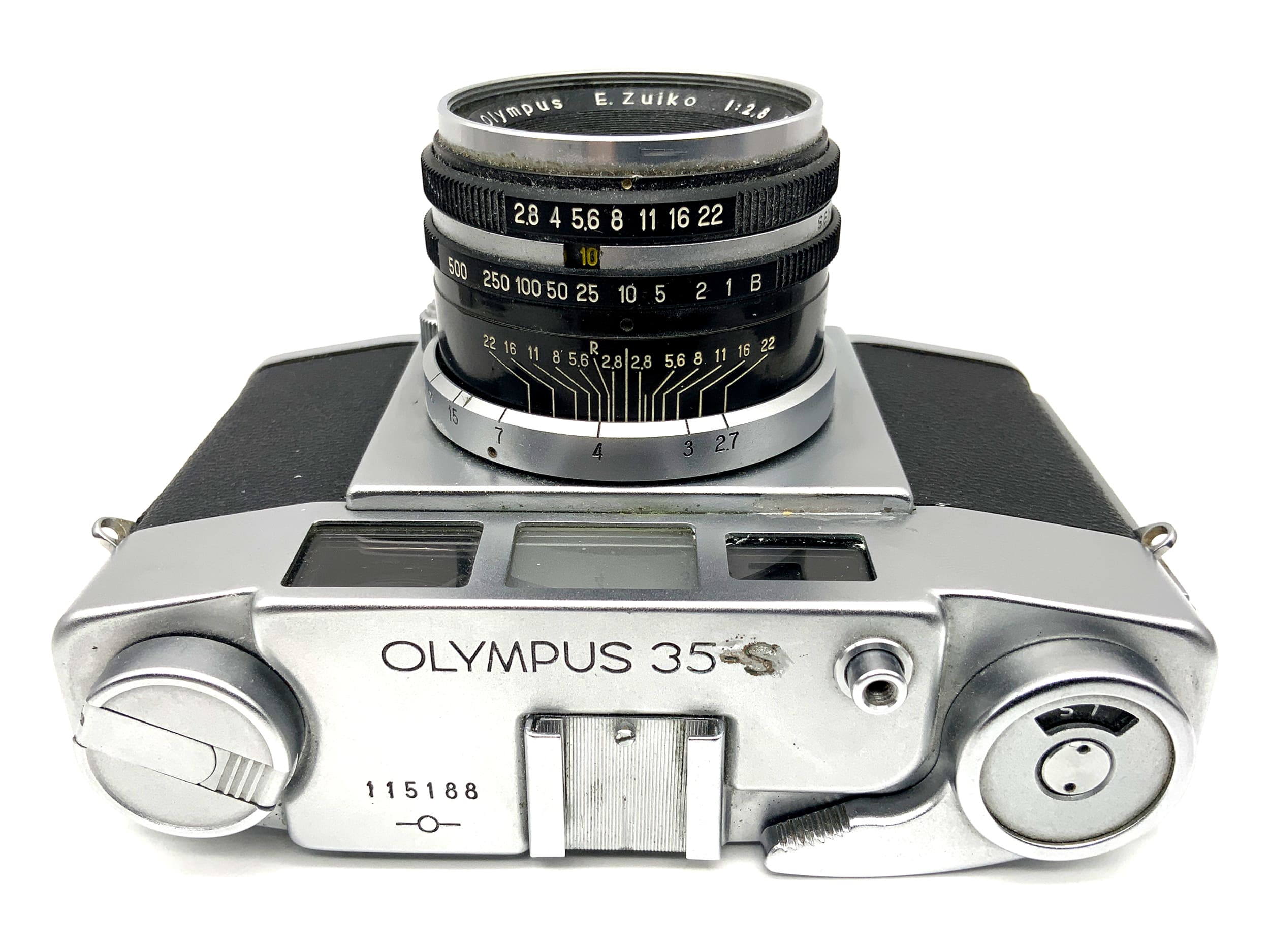 Olympus 35-S rangefinder camera with E.Zuiko 48mm 1:2.8 compact camera analog camera
