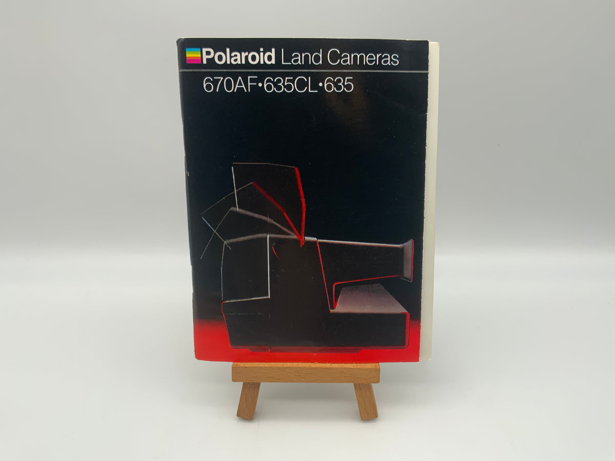 Manuel d'utilisation (anglais) des appareils photo Polaroid Land Camera 670AF, 635CL et 635