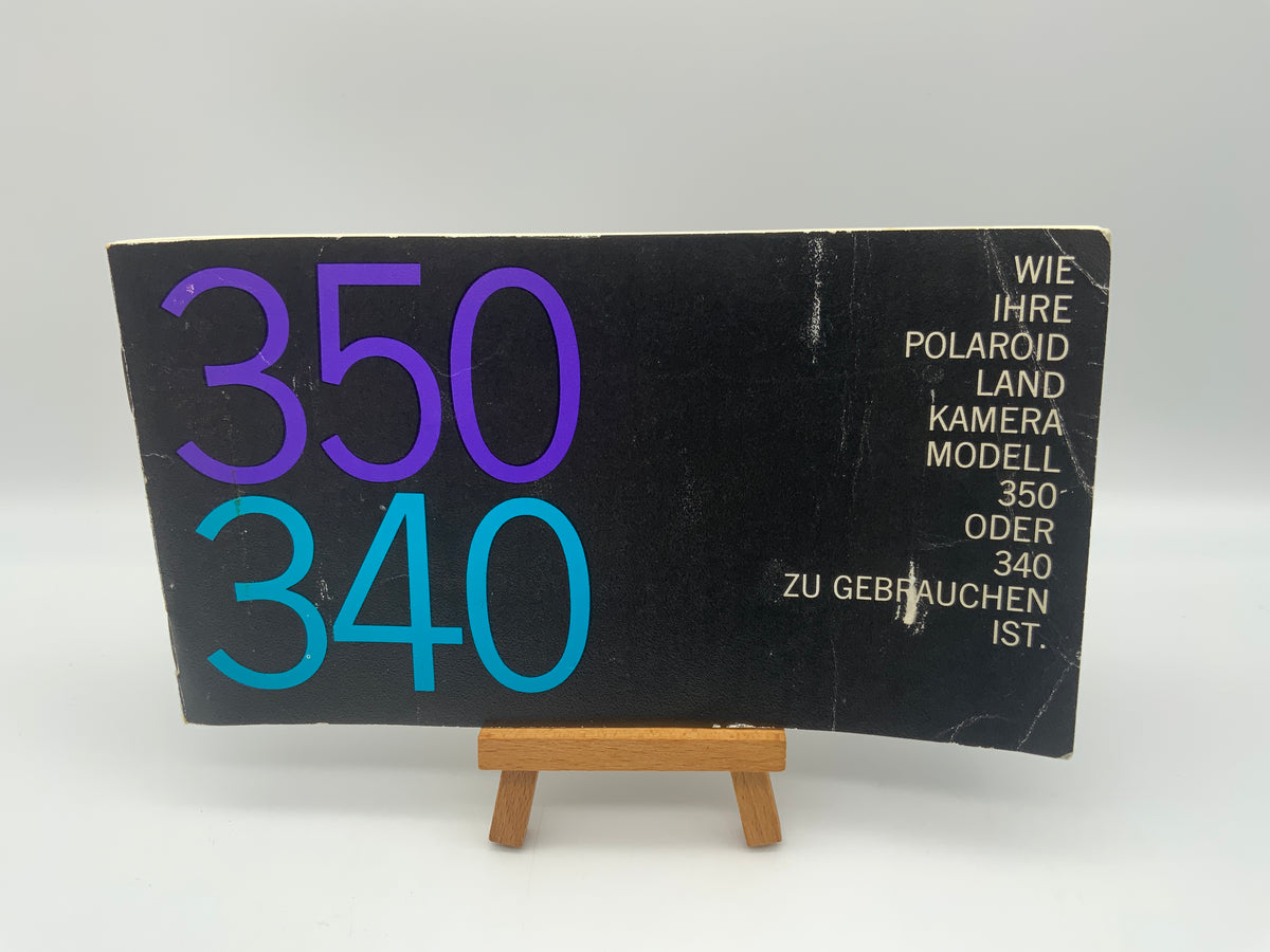 Manuel d'utilisation de l'appareil photo Polaroid Land Camera 350 / 340 (allemand)