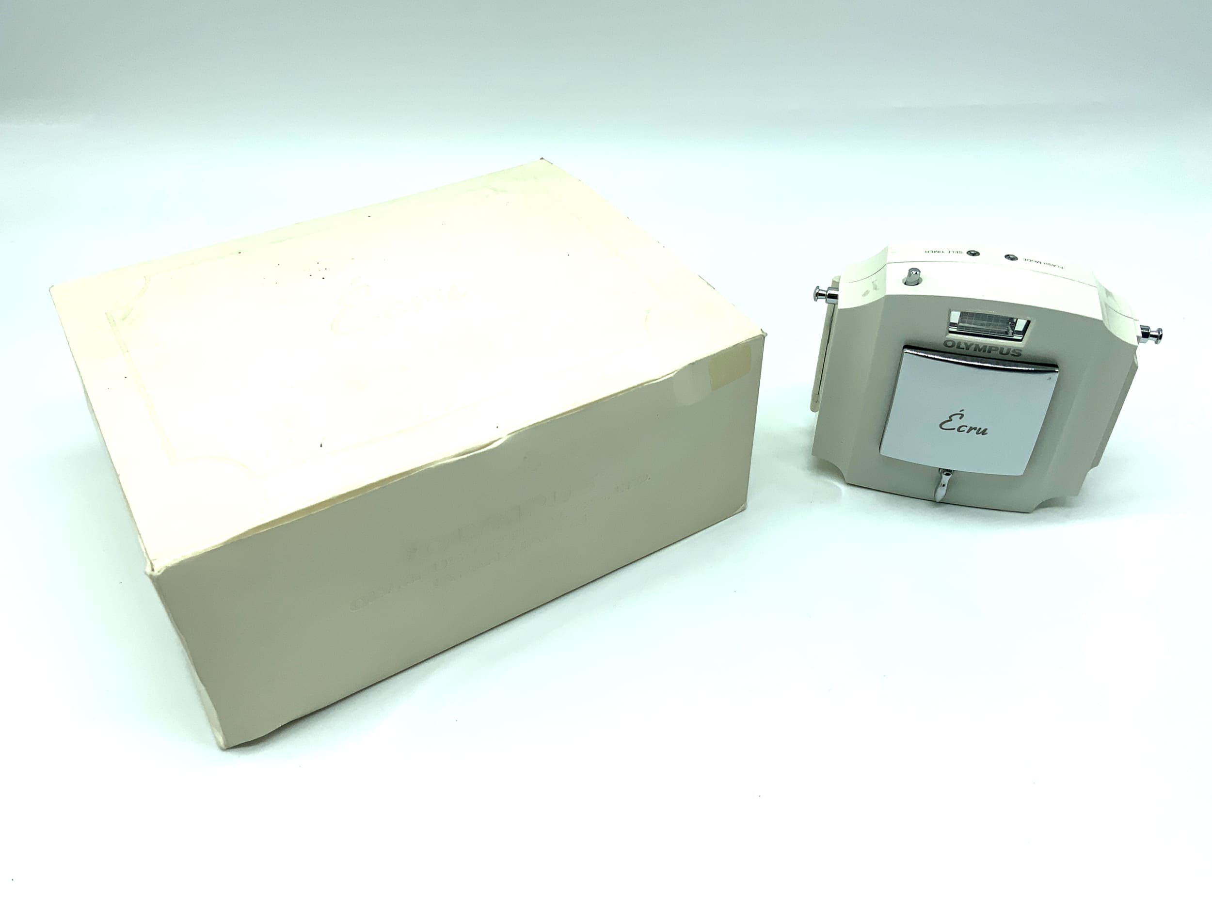 Olympus Ecru Point&amp;Shoot with 35mm 1:3.5 Limited Edition analogue camera