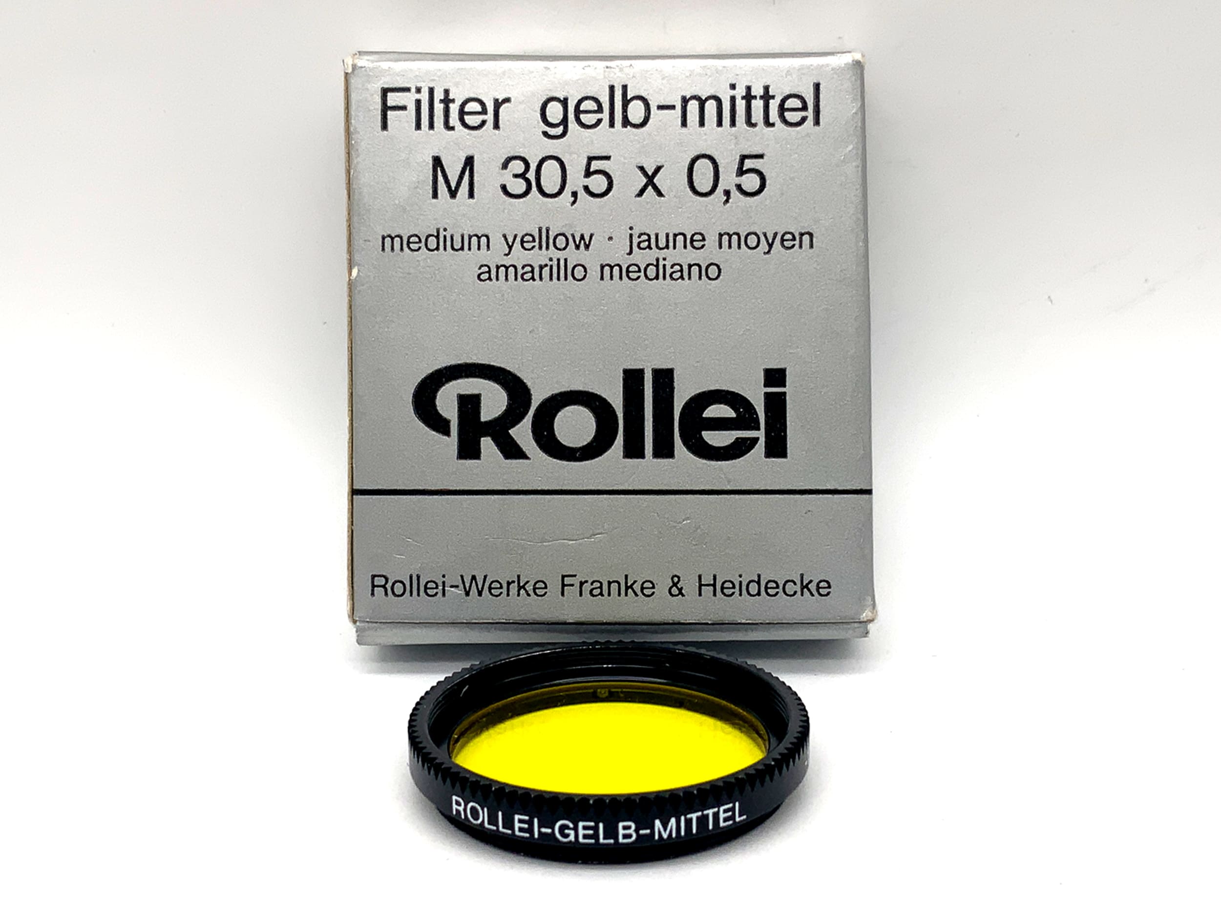 Rollei color filter yellow-medium M30.5x0.5 in original packaging, 30.5mm filter