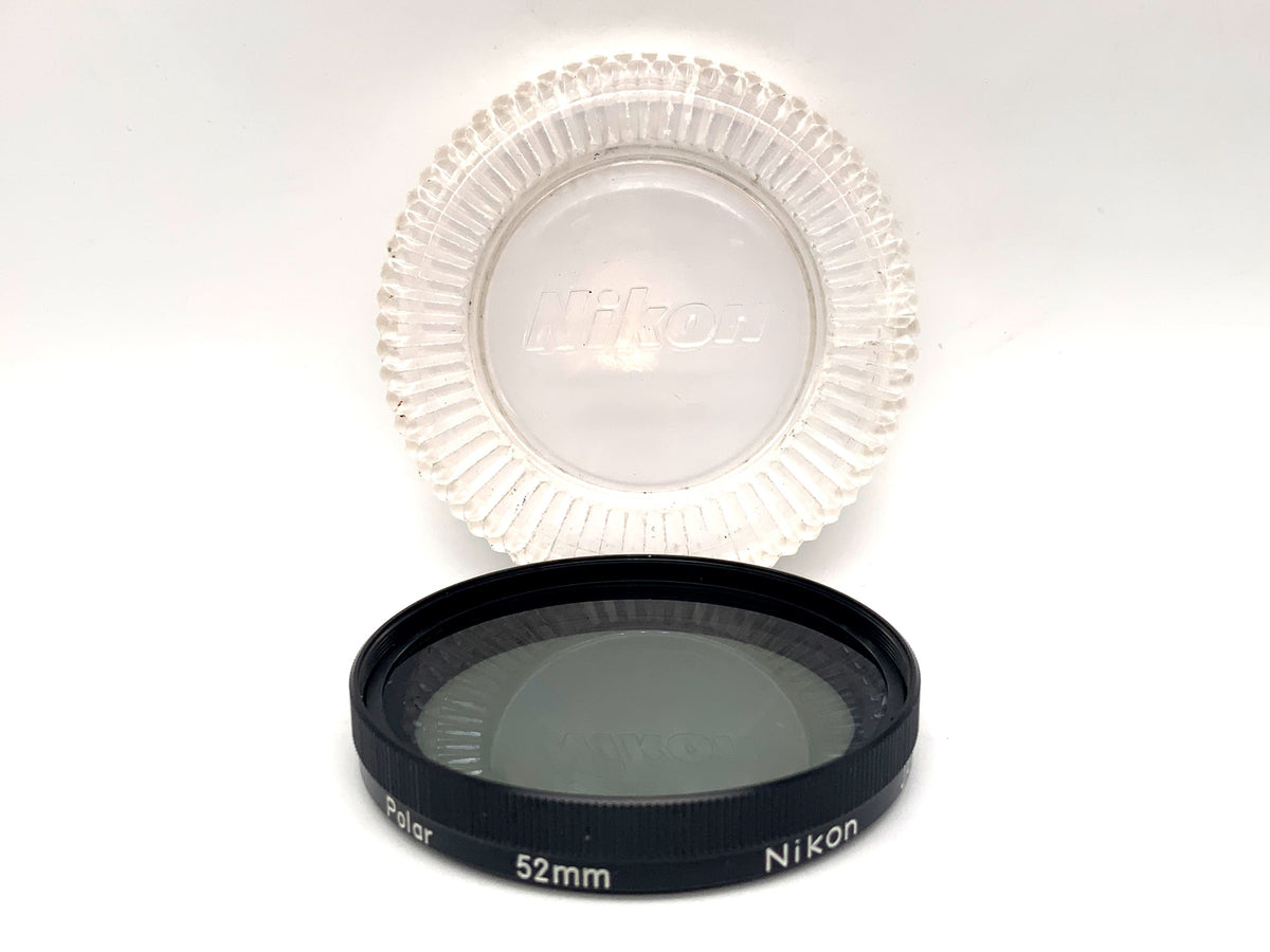Filtre polarisant Nikon avec étui, filetage circulaire de 52 mm