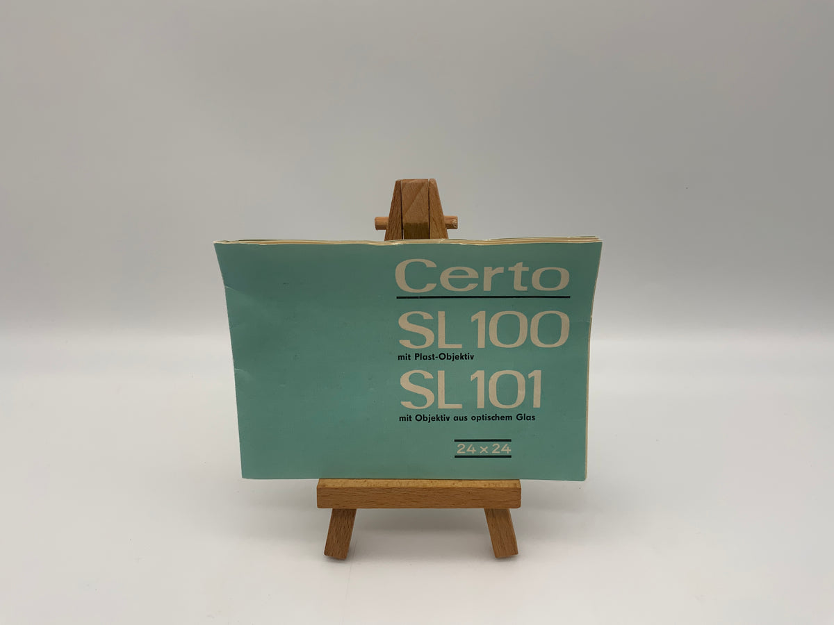 Manuel d'utilisation Certo SL 100 / SL 101 (allemand)