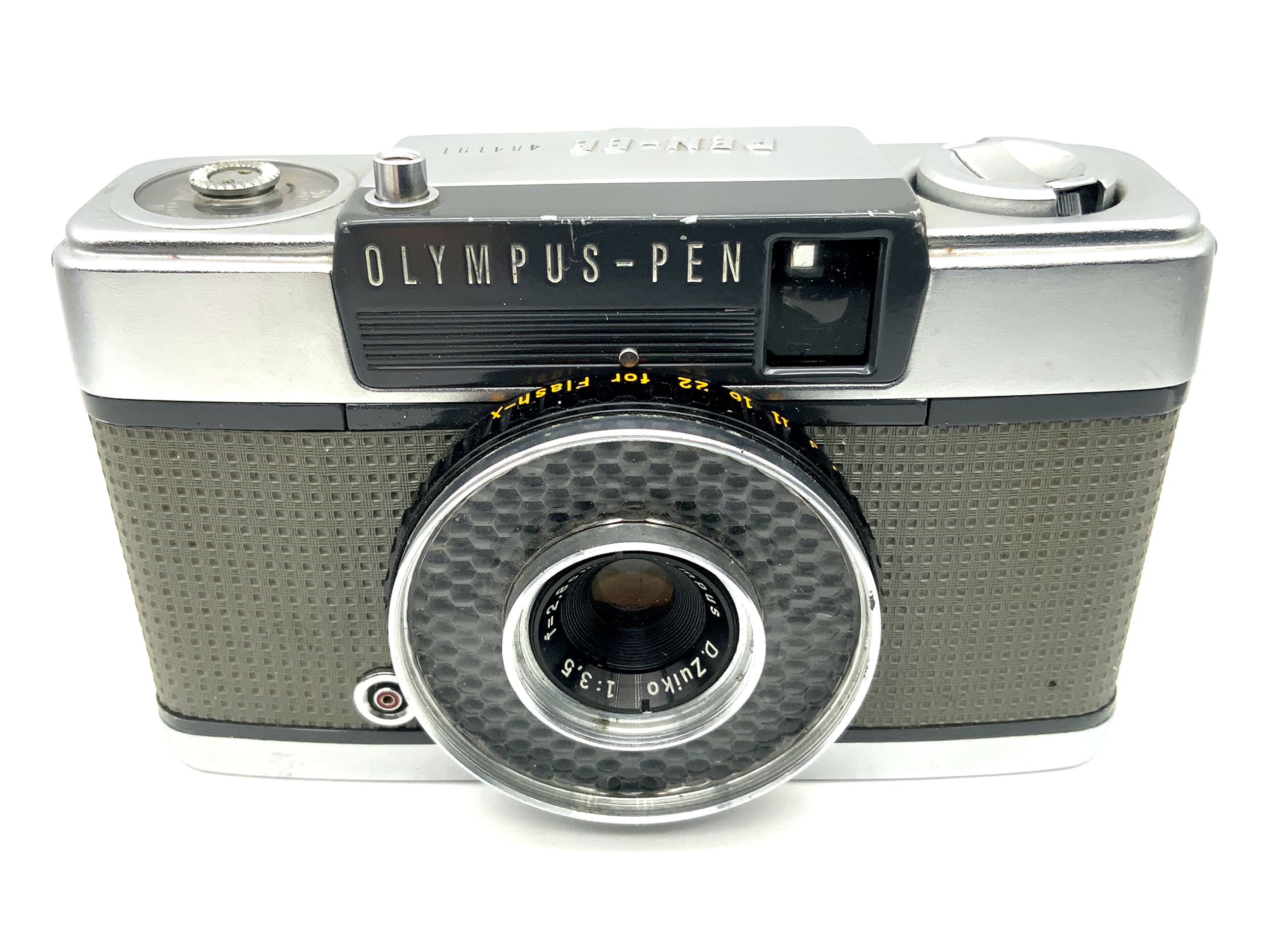 Olympus PEN-EE rangefinder camera with D.Zuiko 28mm 1:3.5 lens in original packaging, analog camera