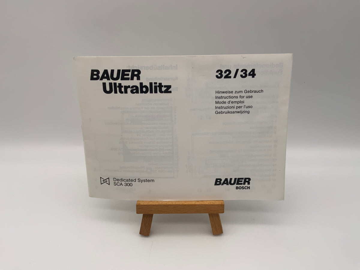 Manuel d'utilisation Bauer Ultrablitz 32/34 SCA 300 (allemand)