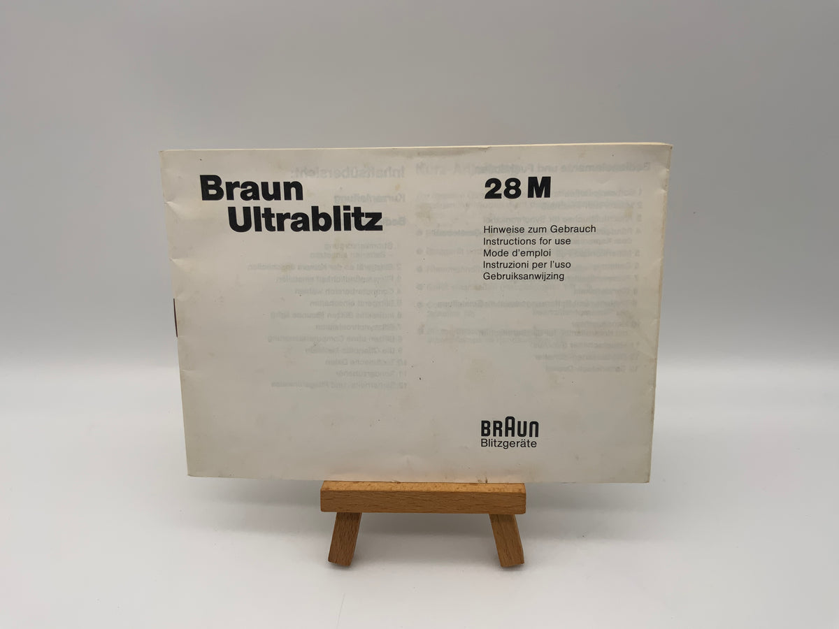 Manuel d'utilisation Braun Ultrablitz 28M (allemand)