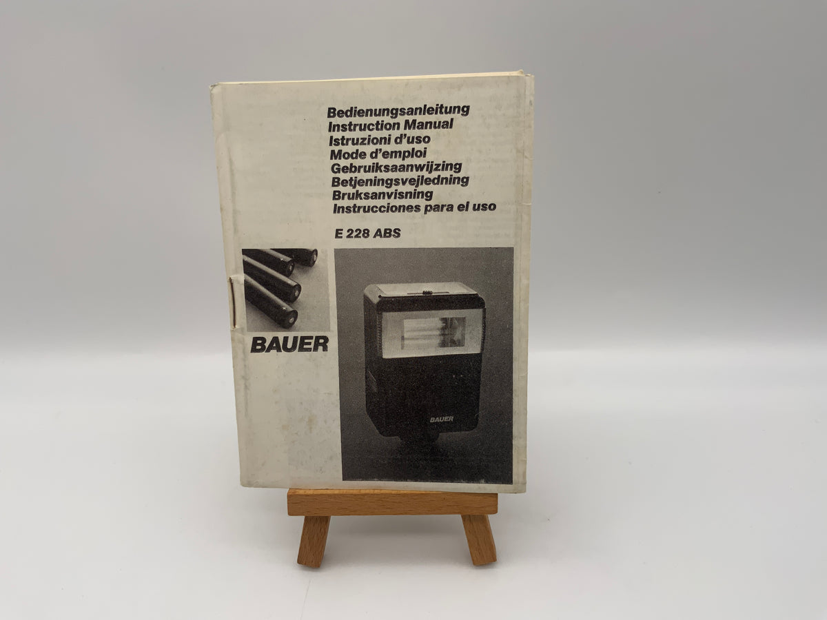 Instructions d'utilisation Bauer E 228 ABS (allemand)