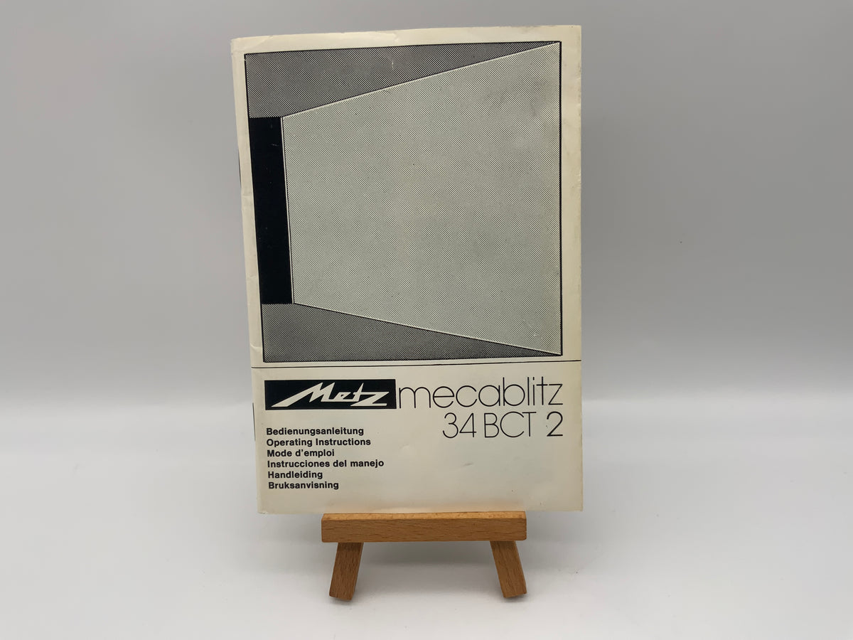 Manuel d'utilisation Metz Mecablitz 34 BCT 2 (allemand)