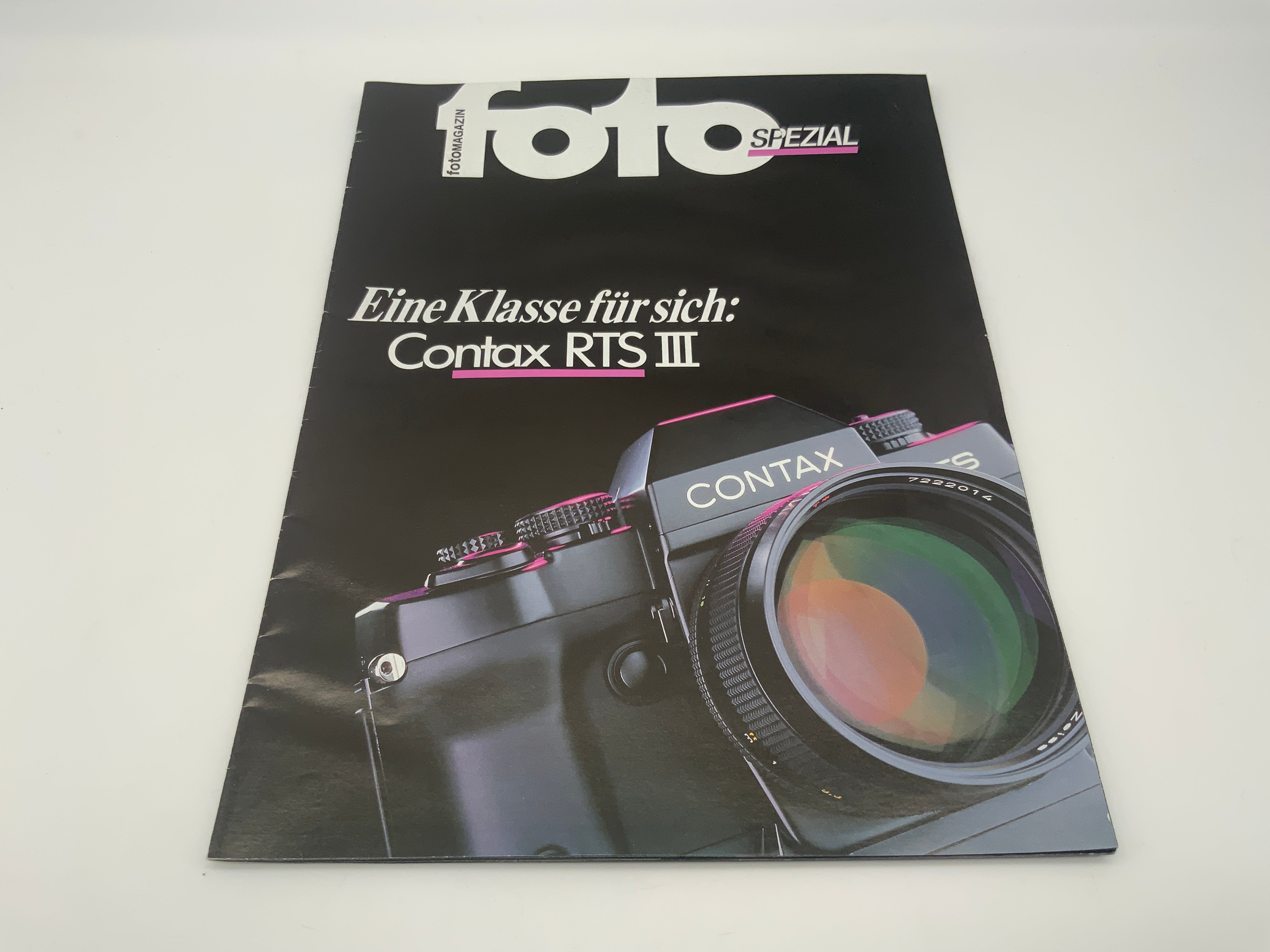 Contax RTS III brochure magazine a class of its own prospectus German
