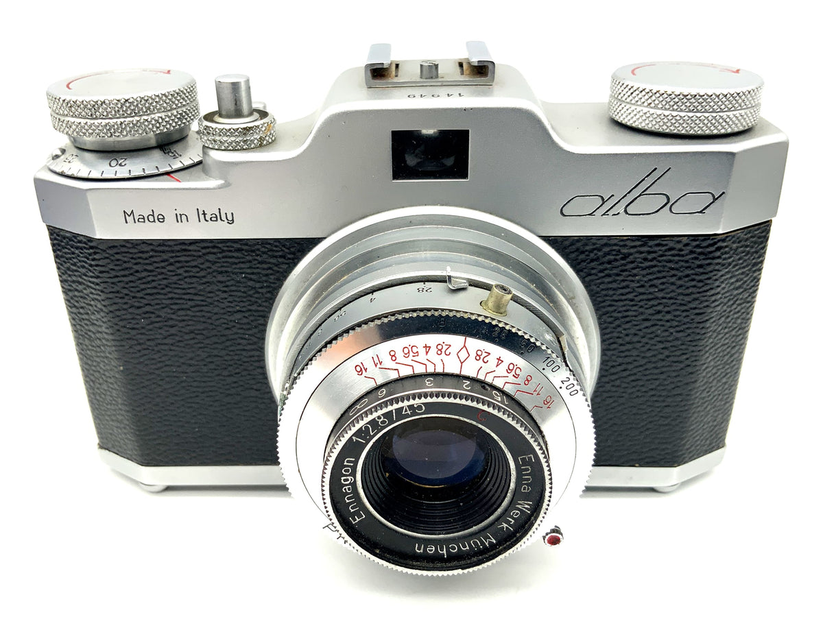 Appareil photo à viseur Alba Gamma Roma avec objectif C Ennagon 45 mm 1:2.8 Pronto (appareil photo analogique)