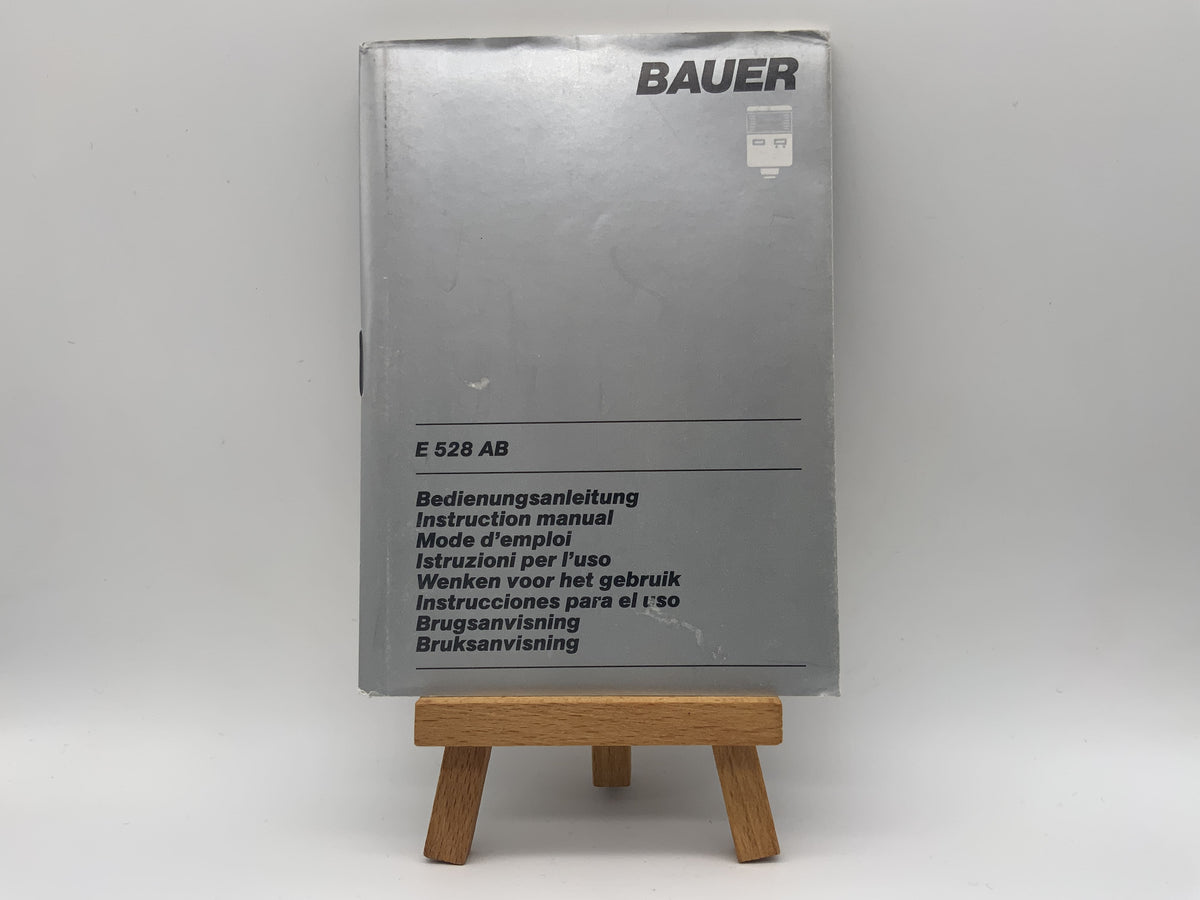 Bauer E 528 AB Bedienungsanleitung Deutsch