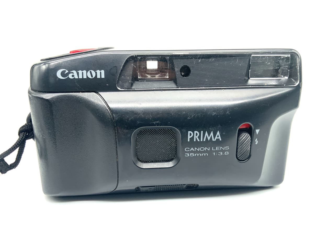 Appareil photo analogique Canon Prima Junior Point&amp;Shoot avec objectif Canon 35 mm f/3.8