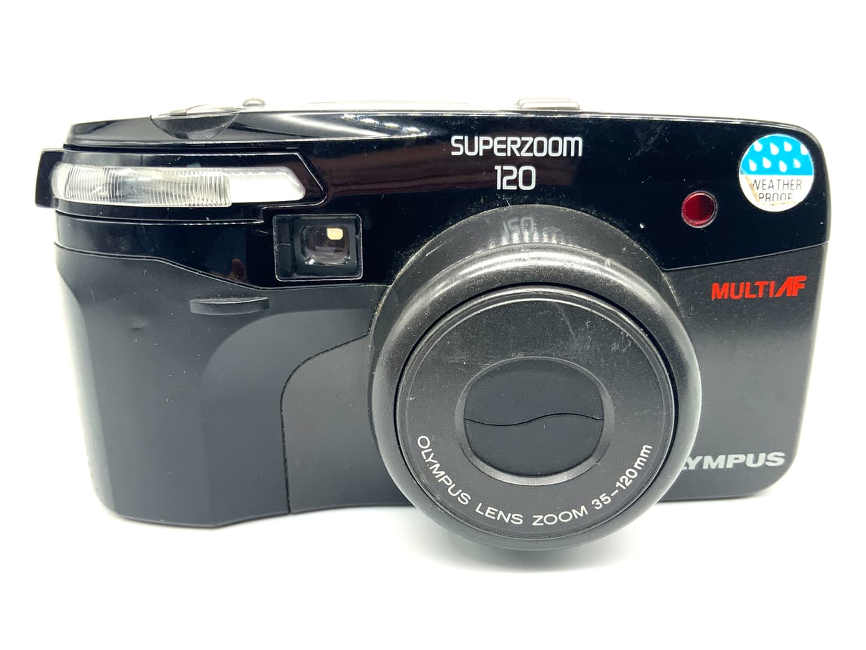 Olympus Superzoom 120 Point&Shoot mit 35-120mm Multi AF Analogkamera