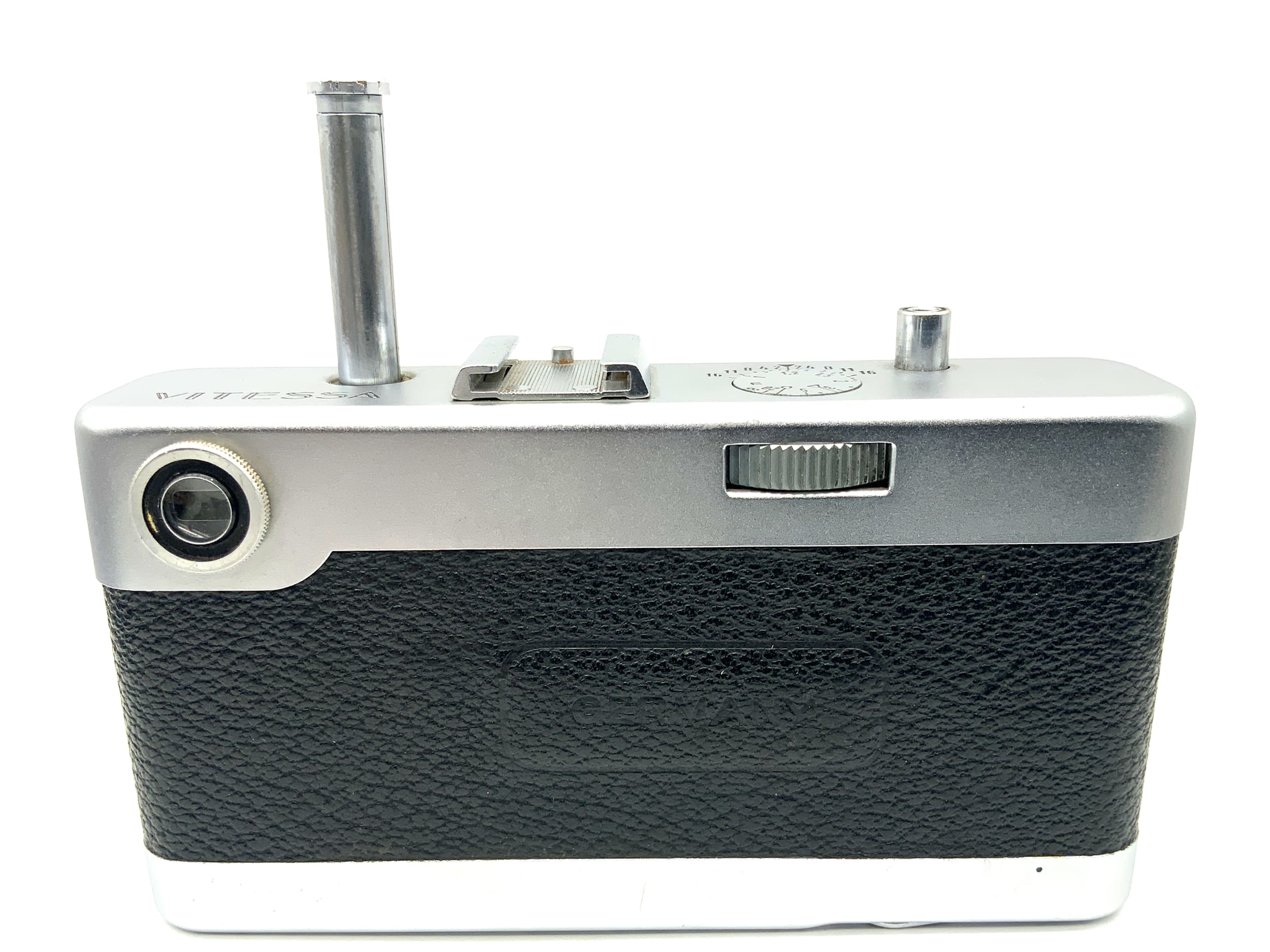 Appareil photo télémétrique Voigtländer Vitessa avec objectif Ultron 1:2/50 mm Synchro-Compur dans son emballage d'origine