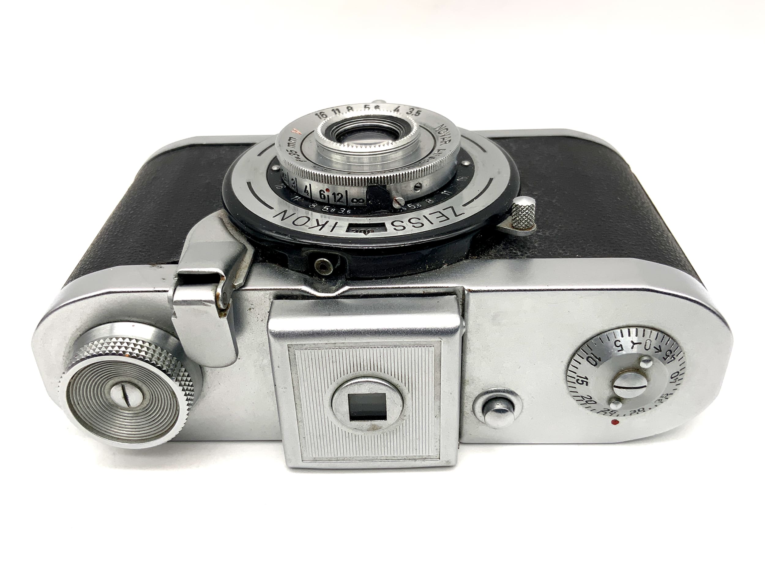 Appareil photo à visée directe Zeiss Ikon Tenax avec objectif Novar Anastigmat rouge V 35 mm 1:3,5 analogique