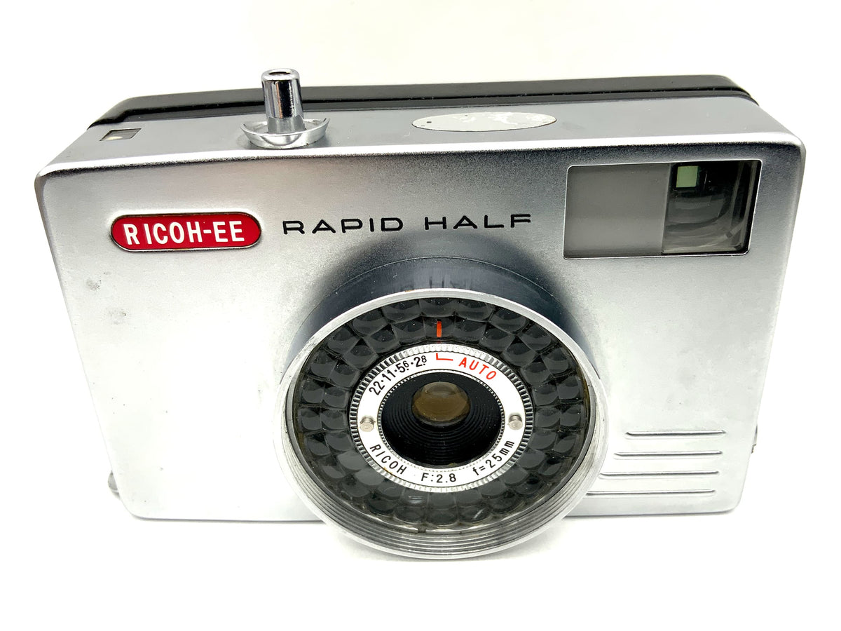 Appareil photo Ricoh EE Rapid Half à viseur demi-format avec objectif 25 mm 1:2,8, appareil photo argentique