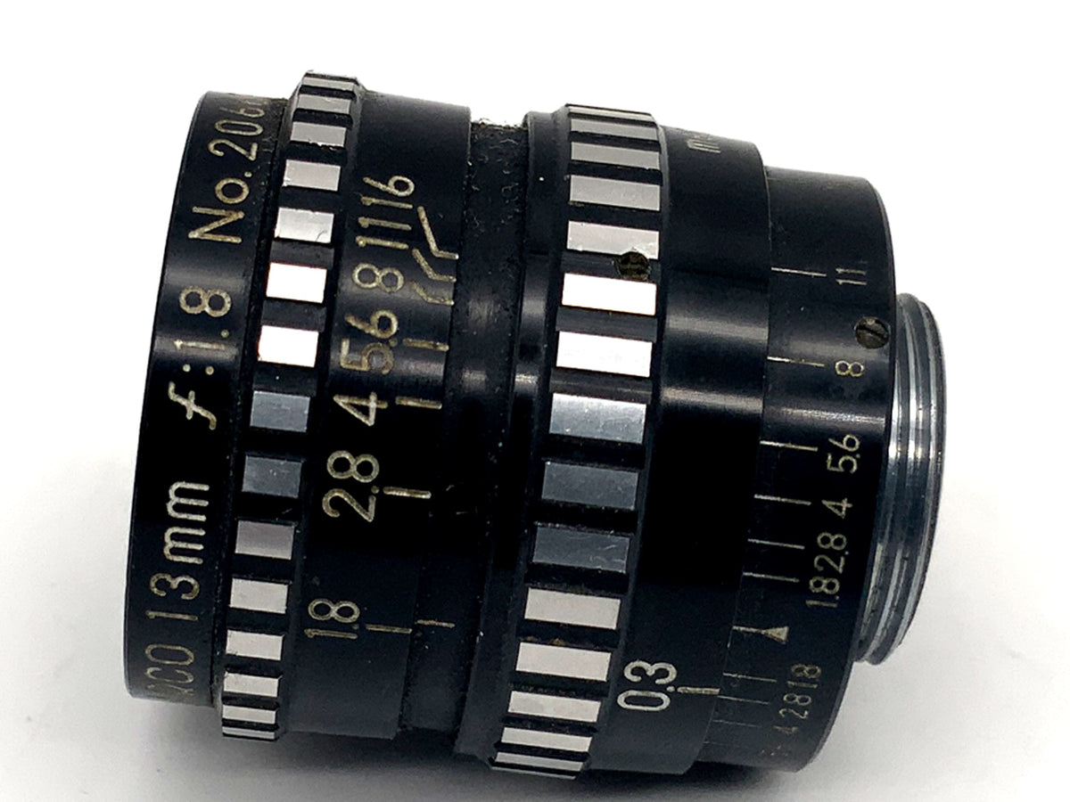 Arco Photo 13mm 1:1.8 Lens Cine-Arco Bolex Video Lens (D-Mount)