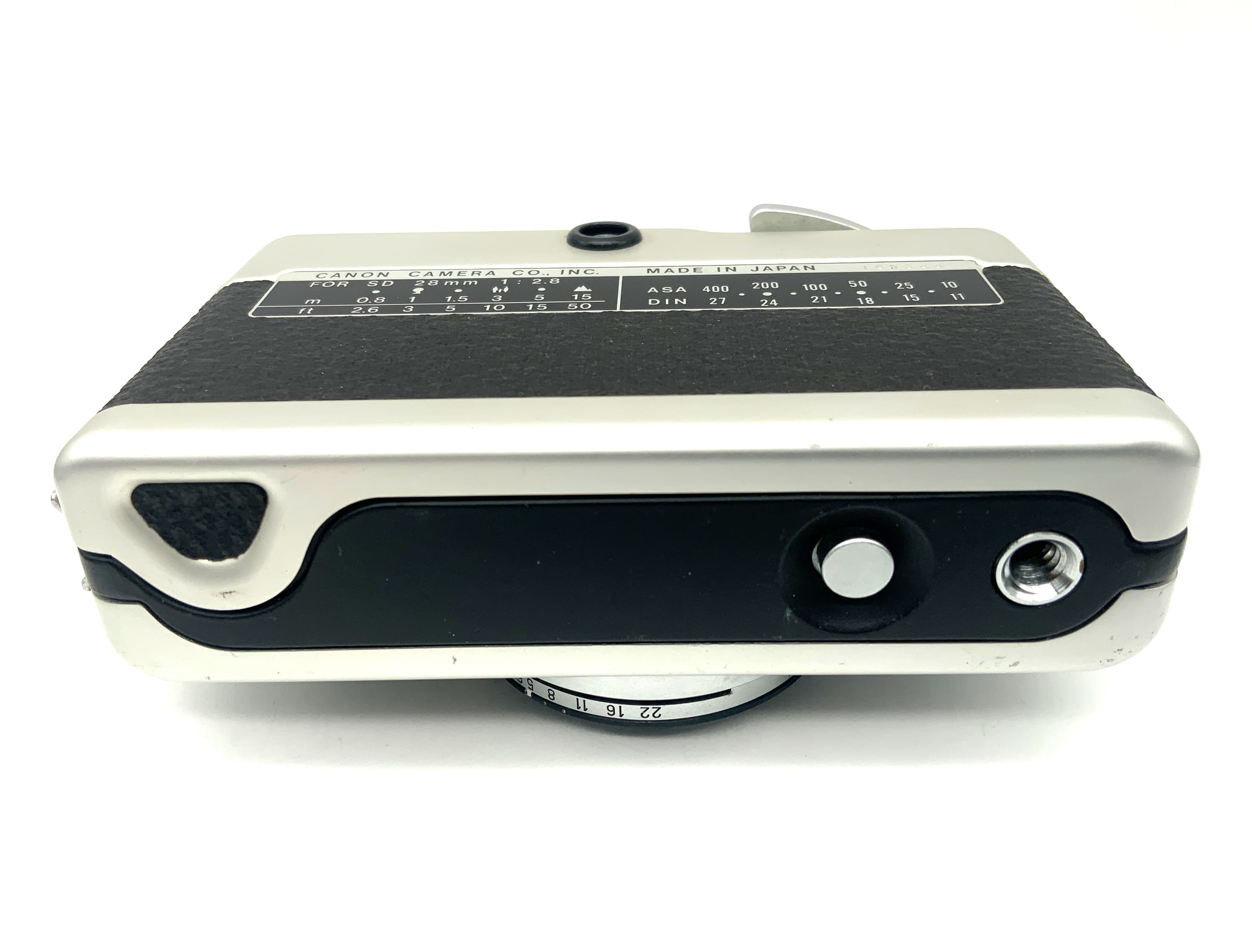 Appareil photo analogique Canon Demi C à visée directe avec objectif SD 28 mm 1:2.8 demi-format