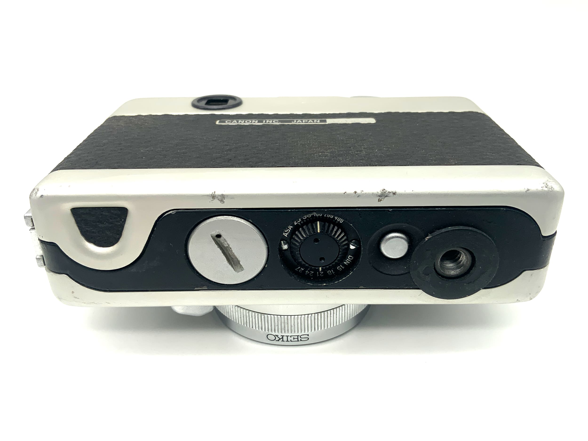 Appareil photo argentique Canon Demi EE 17 à visée directe avec objectif SH 30 mm f/1.7 demi-format