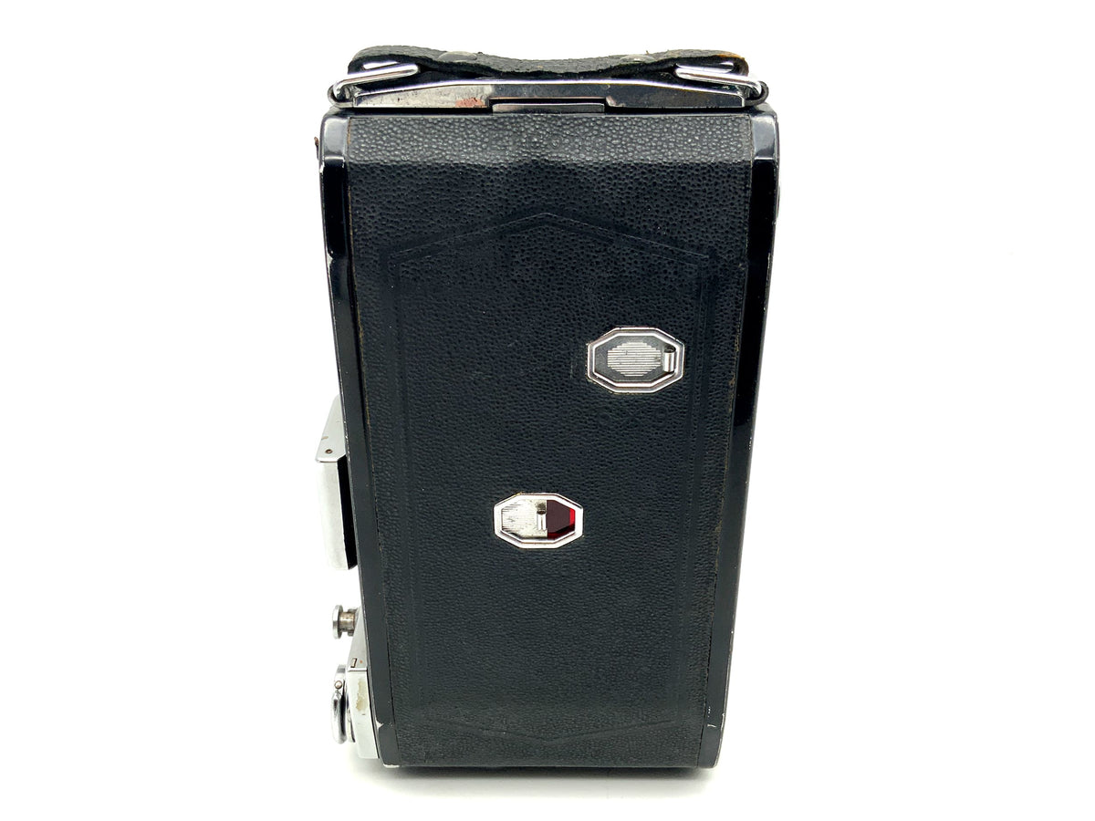 Zeiss Ikon Ercona folding camera with Novonar Anastigmat 110mm 4.5 red V