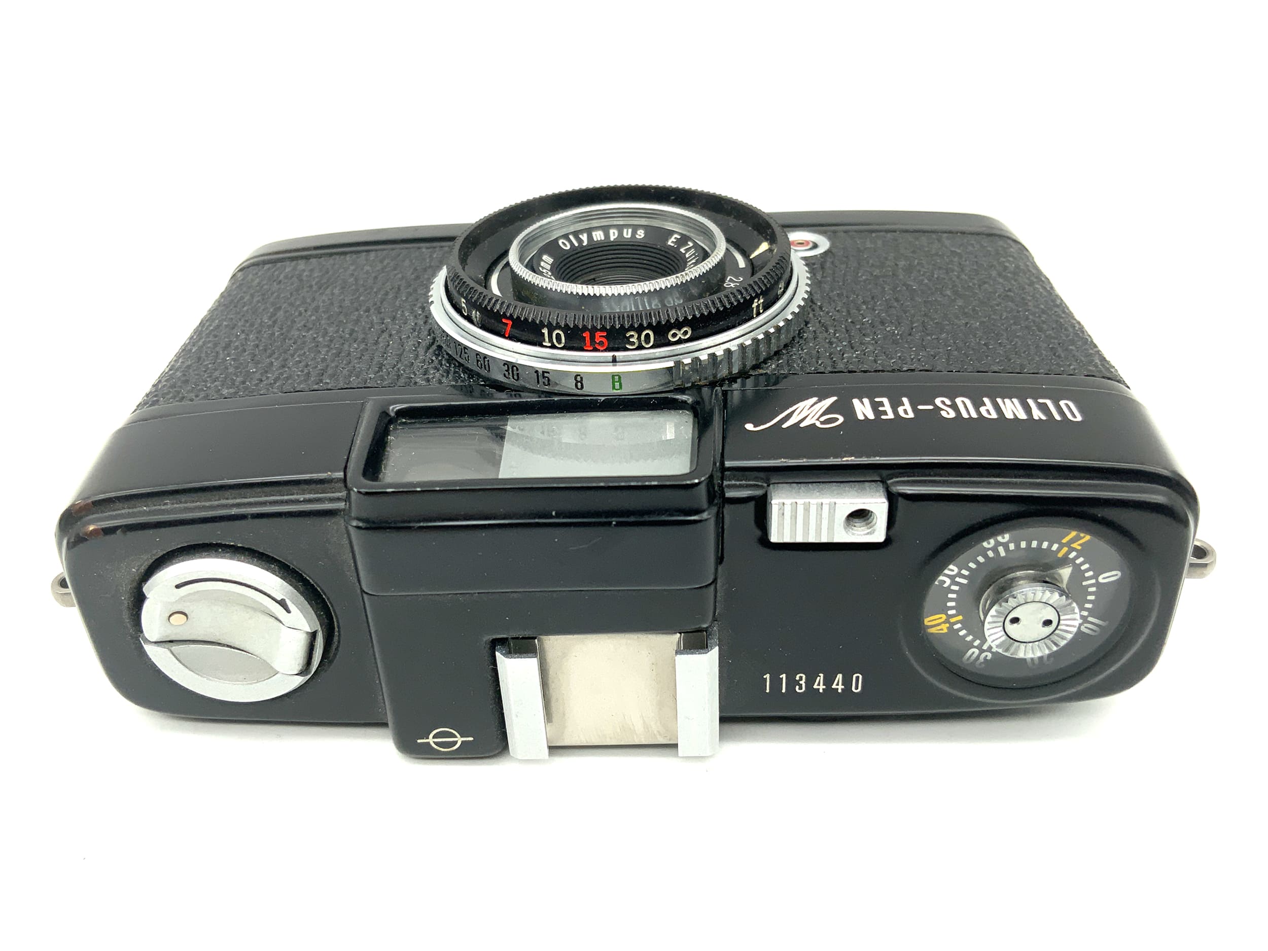 Appareil photo télémétrique Olympus PEN W avec objectif E.Zuiko-W 25 mm f/2,8 demi-format