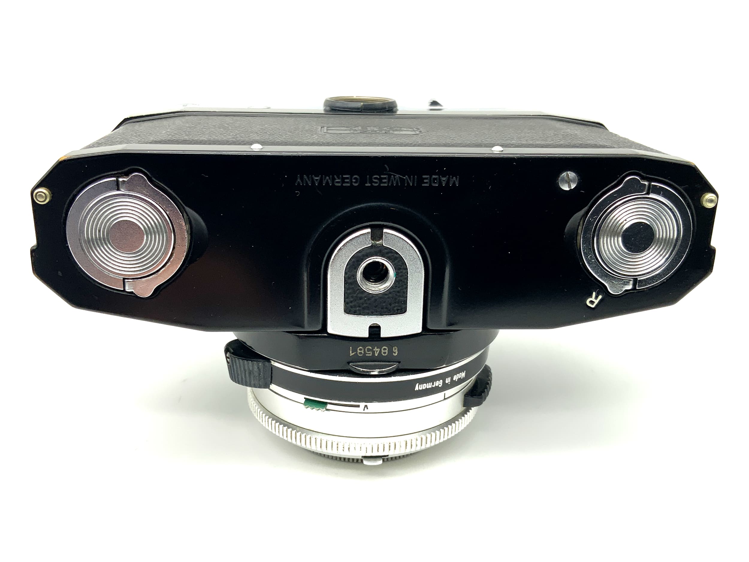 Appareil photo reflex argentique Zeiss Ikon Contaflex 35 mm avec objectif Tessar 2.8/50 Synchro et boîtier Compur-X.