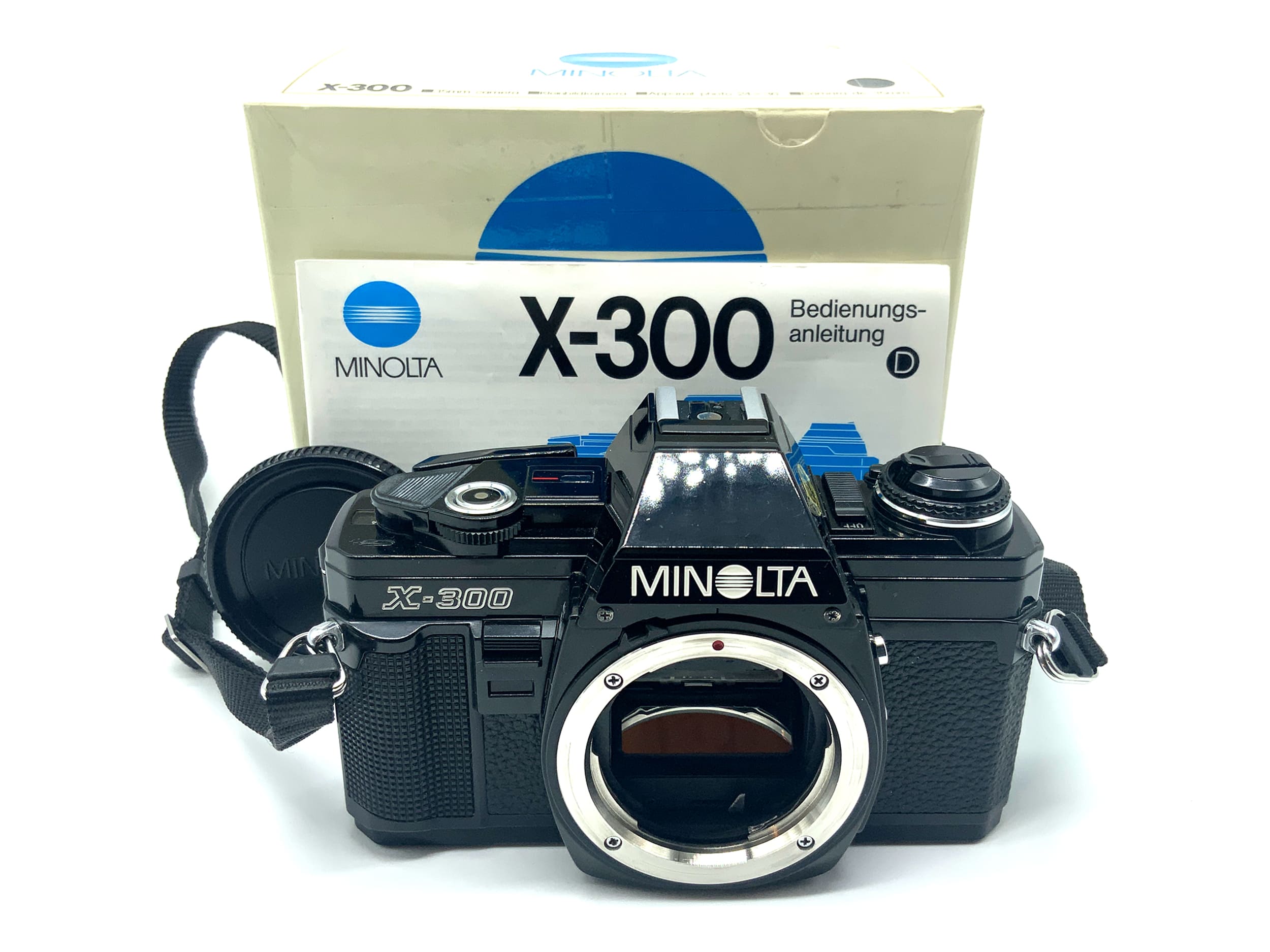Minolta X-300 SLR in OVP mit Gurt + Anleitung 35mm SLR analog Body (Minolta MD)
