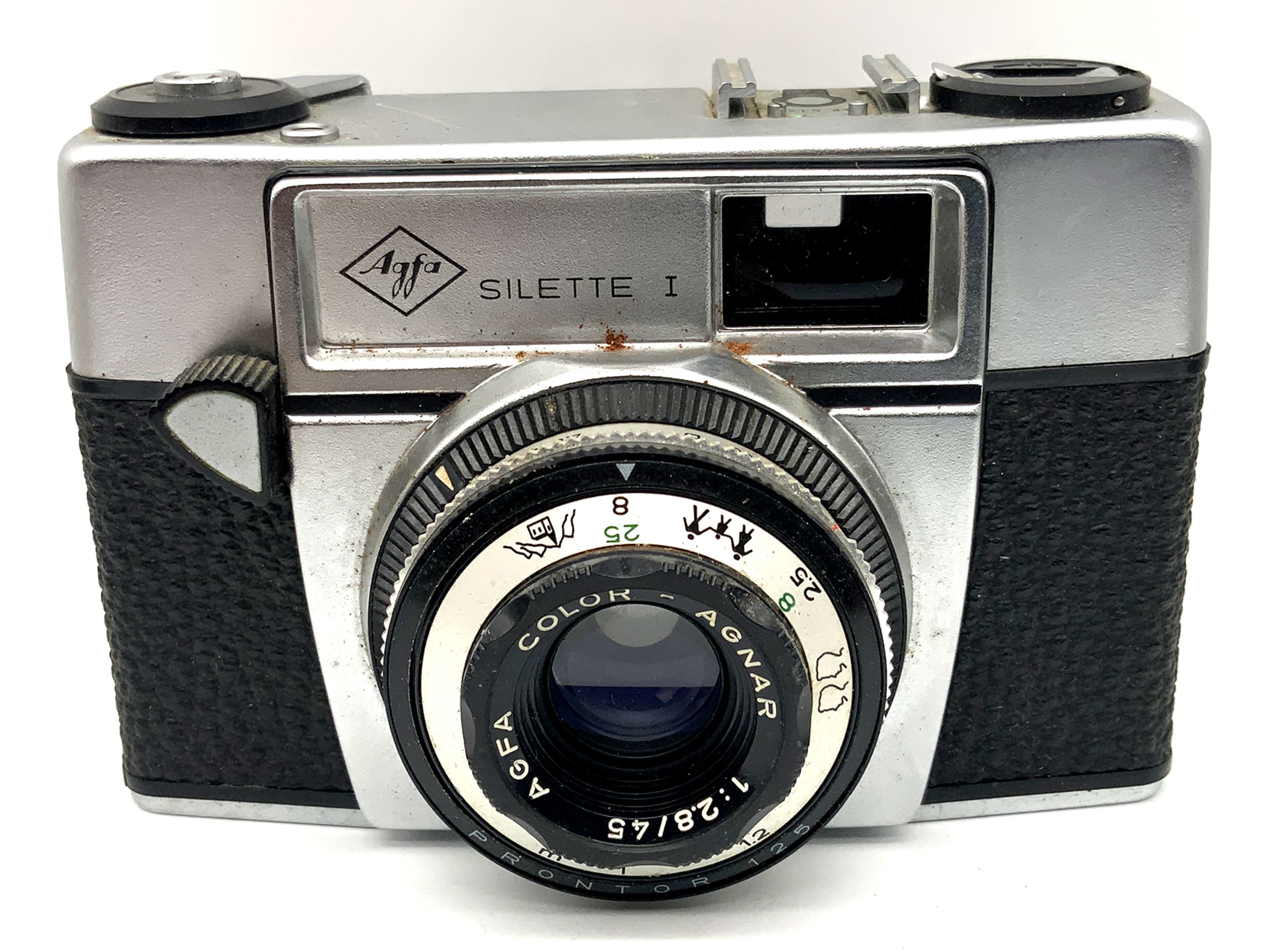 Agfa Silette I rangefinder camera with Color Agnar 1:2.8 45mm Prontor 125 analog camera
