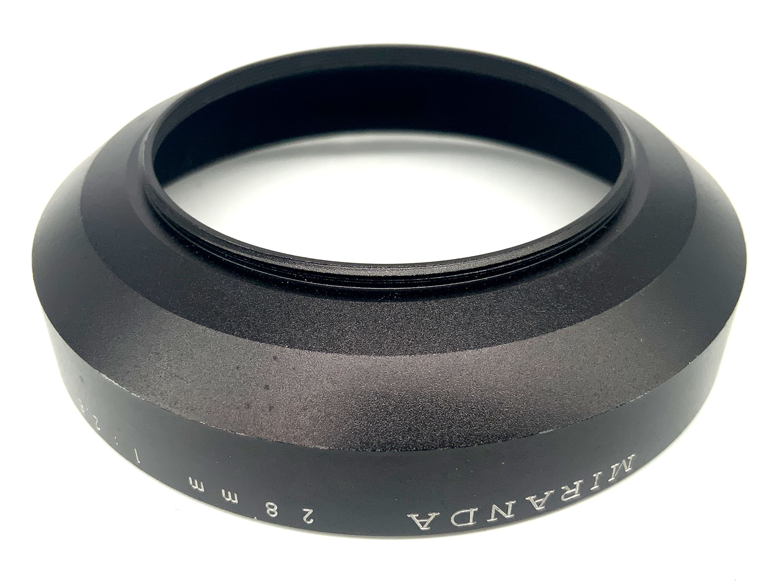 Miranda 28mm 1:2.8 Gegenlichtblende Metall metal lenshood Sonnenblende