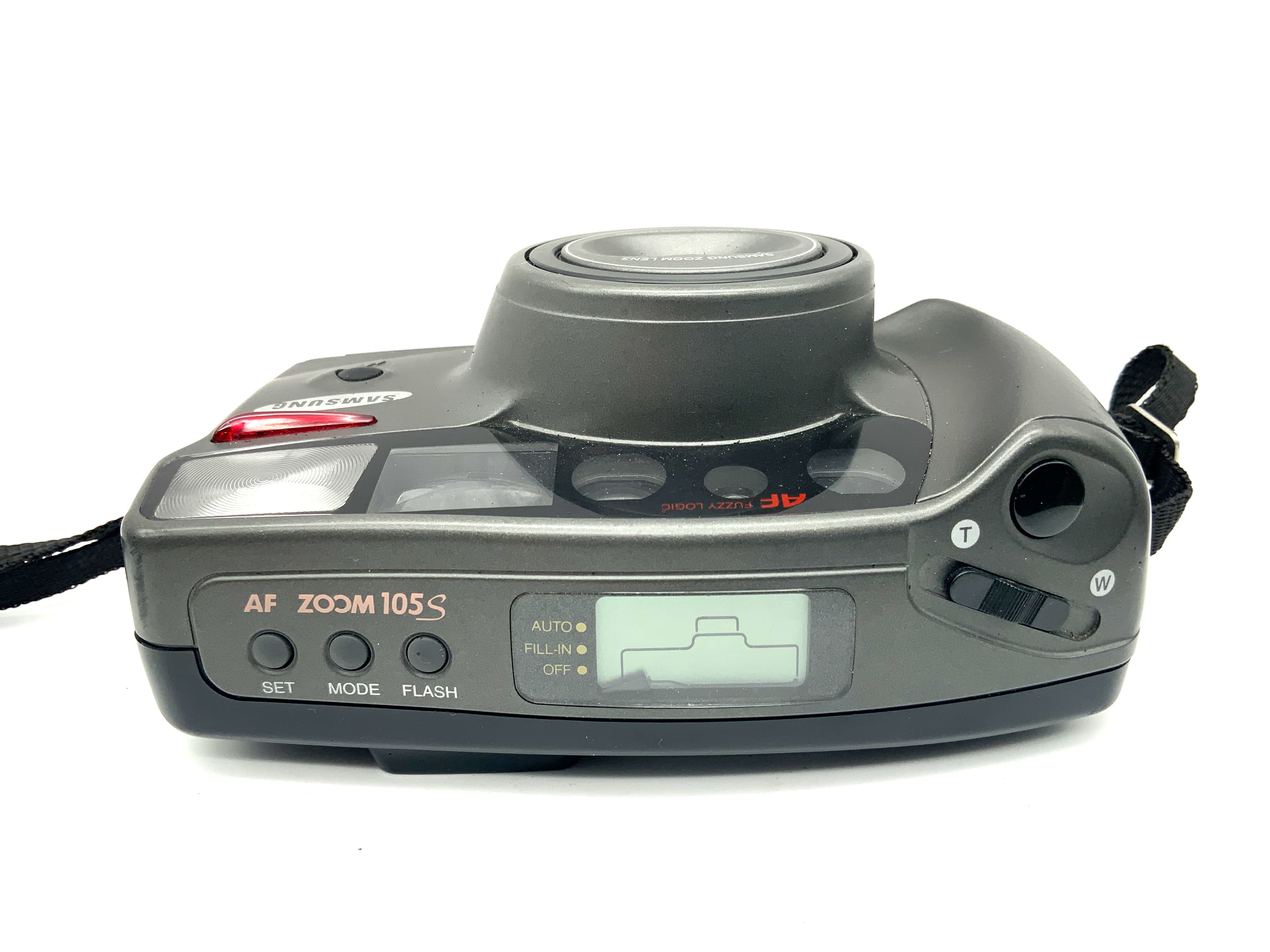 Appareil photo analogique compact Samsung AF Zoom 105s avec objectif macro automatique 38-105 mm