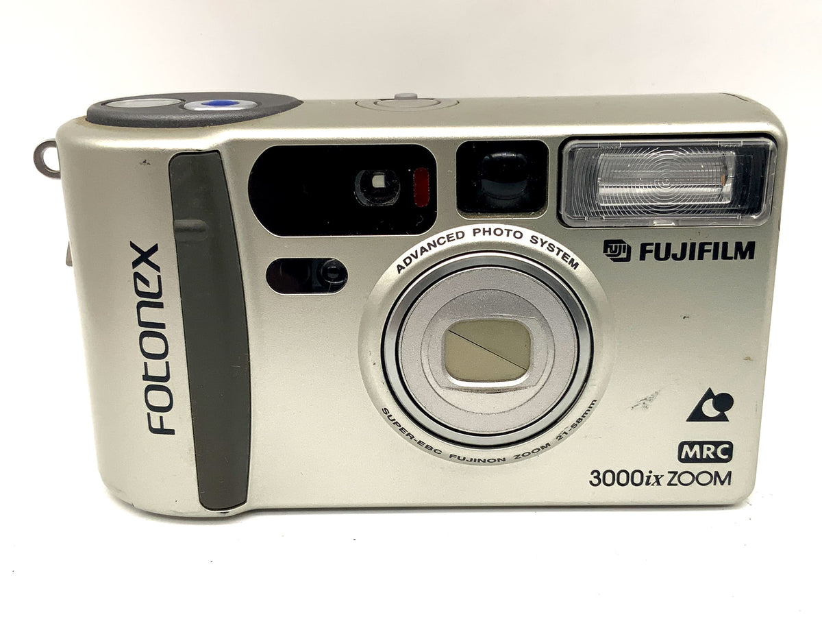Appareil photo argentique Fujifilm 3000ix Zoom Point&amp;Shoot avec objectif Fujinon 21-58 mm APS Super EBC