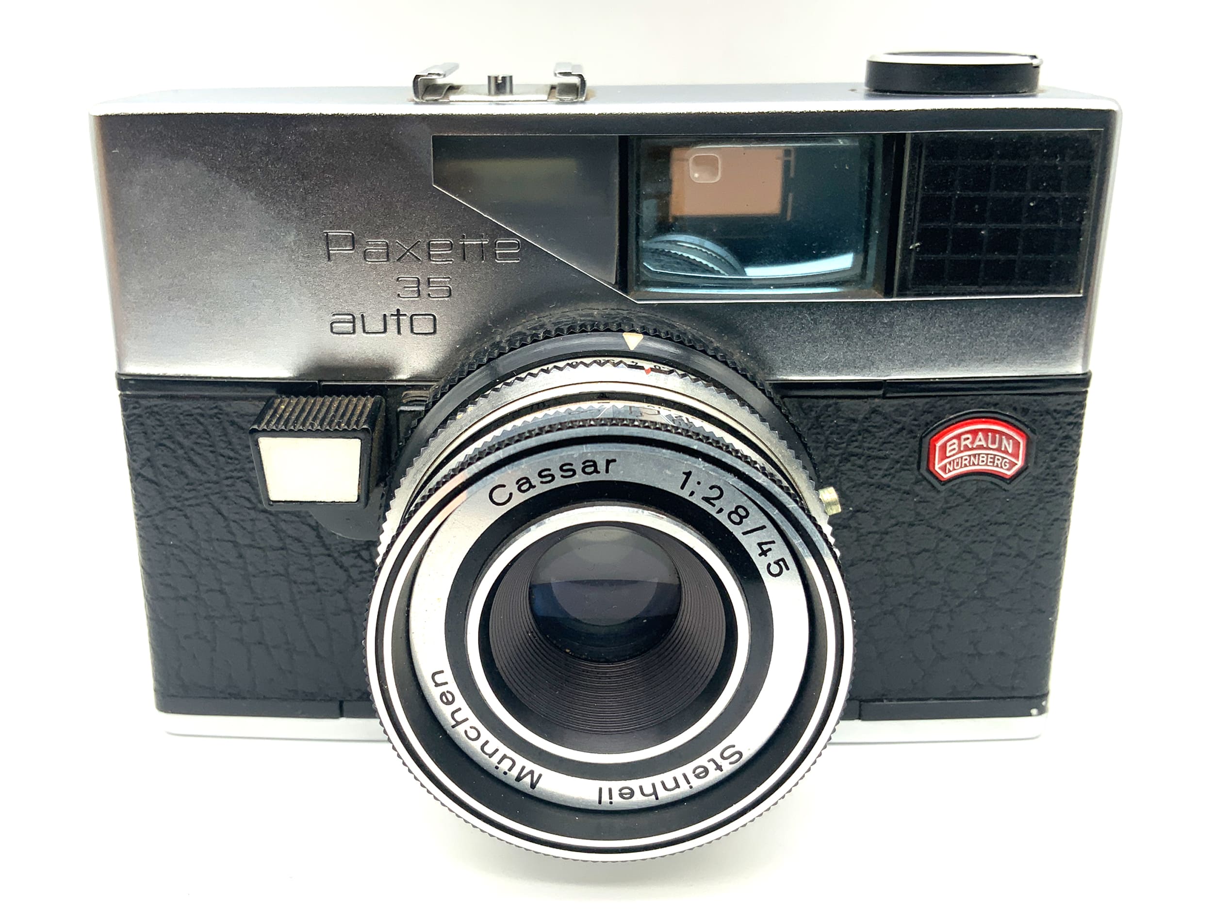 Appareil photo Braun Paxette 35 à visée automatique, objectif Steinheil Cassar 1:2.8/45, Prontor-Matic 125