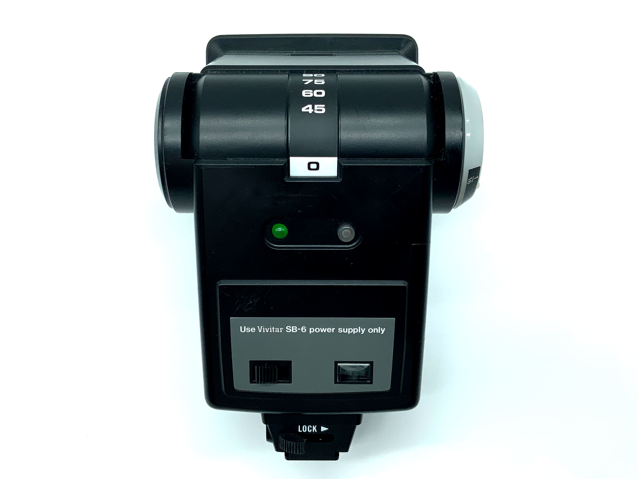 Flash universel Vivitar à thyristor zoom 285, puissance variable.