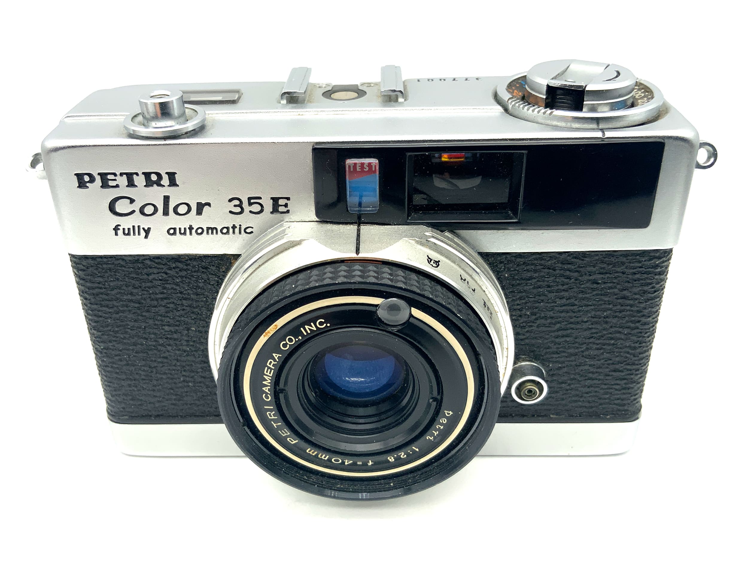 Appareil photo compact argentique Petri Color 35E avec viseur et objectif 40 mm f/2.8