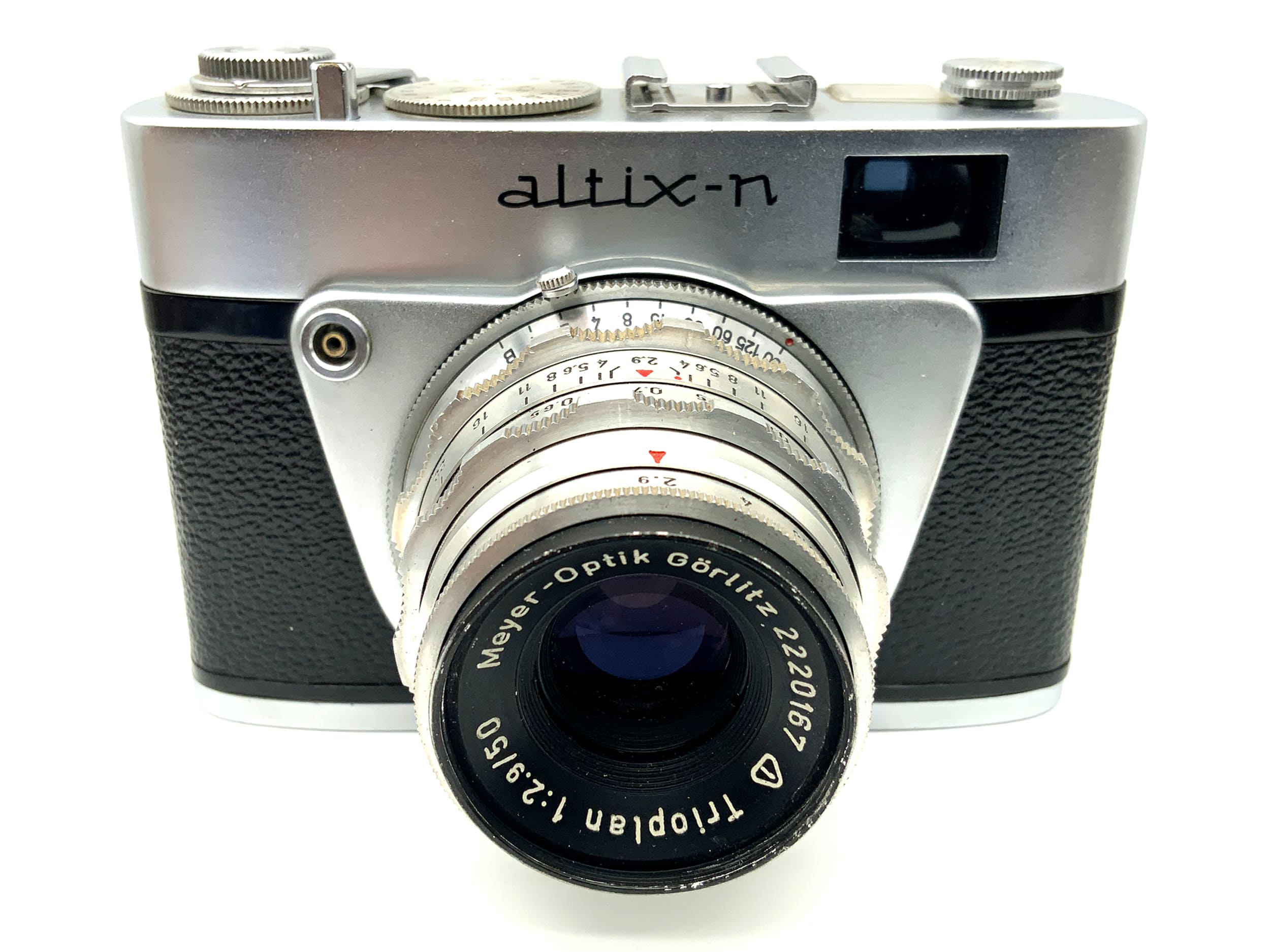 Appareil photo à visée Altissa Altix-N avec objectif Meyer Optik Trioplan 1:2.9/50 temporaire
