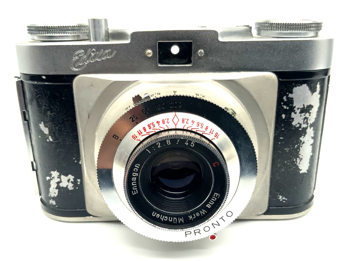 Wirgin Edixa Sucherkamera mit Ennagon 45mm 1:2.8 Red C Analogkamera