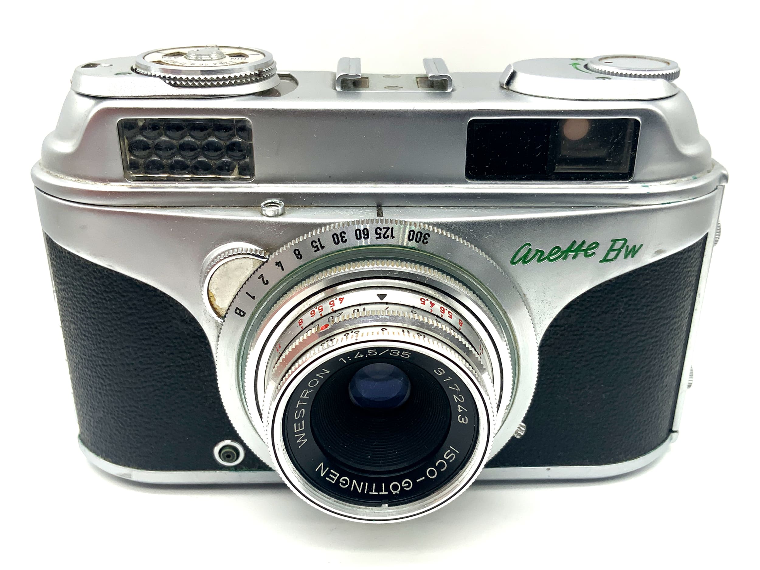 Appareil photo analogique compact AkA Arette BW avec viseur et objectif Westron 1:4.5/35