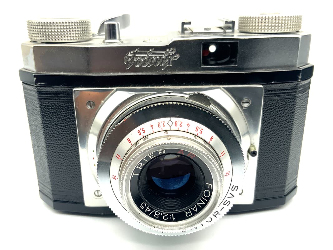 Foitzik Foinix Sucherkamera mit Trier AR Foinar 1:3.5/45 Analogkamera