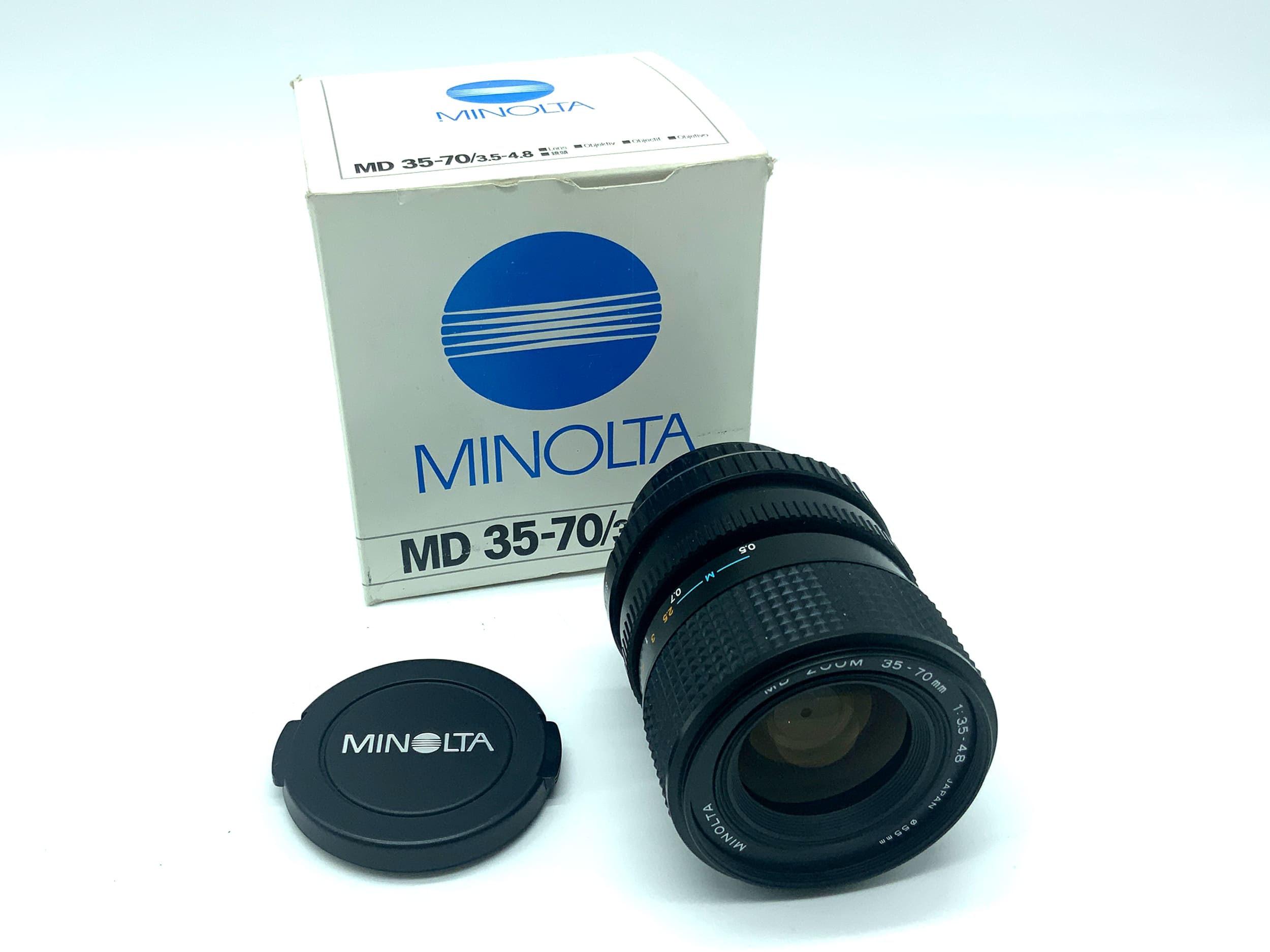Minolta MD Zoom 35-70mm 1:3.5-4.8 Objektiv macro OVP Zoomobjektiv (Minolta MD)