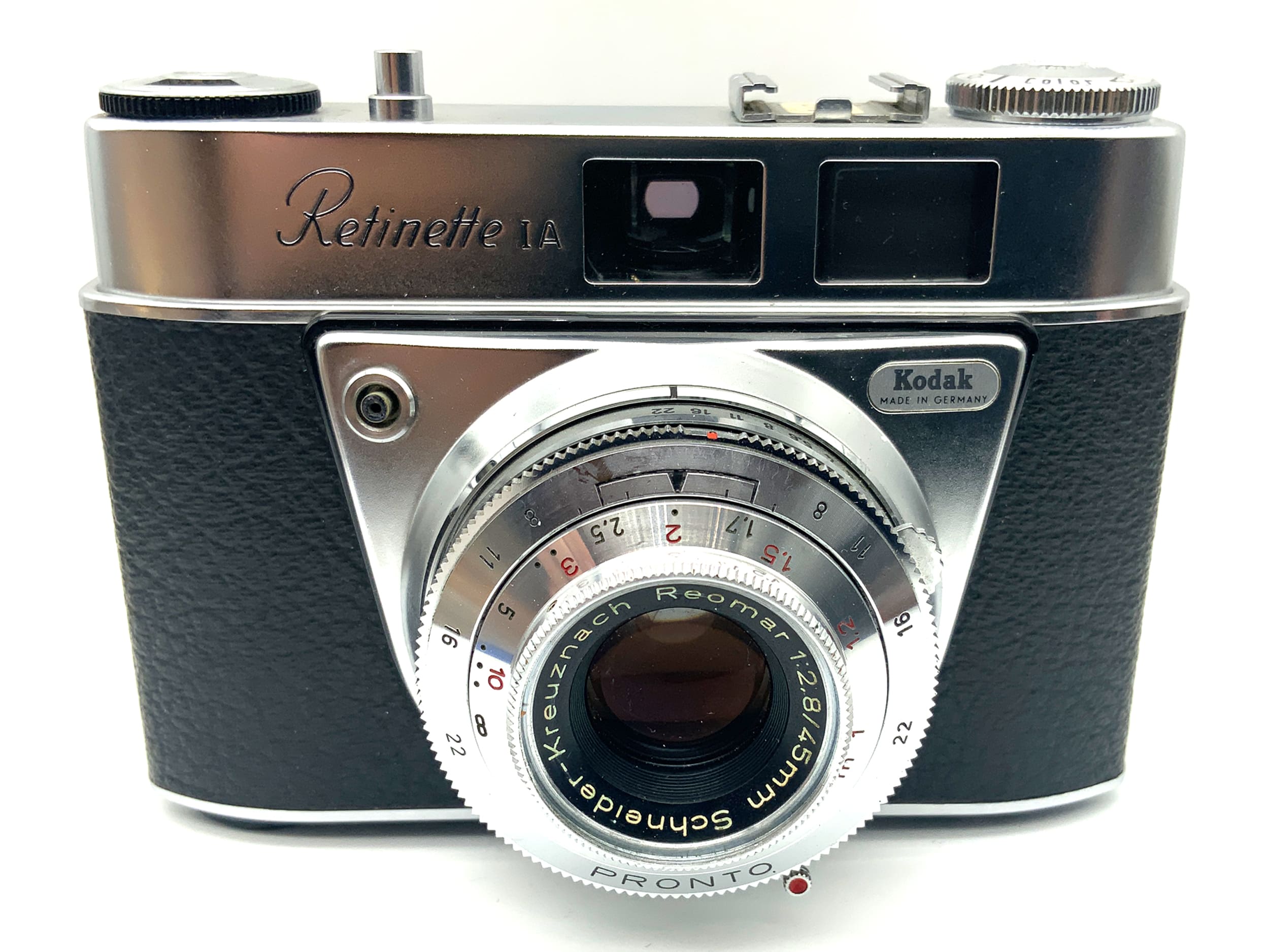 Appareil photo à viseur Kodak Retinette IA avec objectif analogique Reomar 1:2.8/45mm Pronto