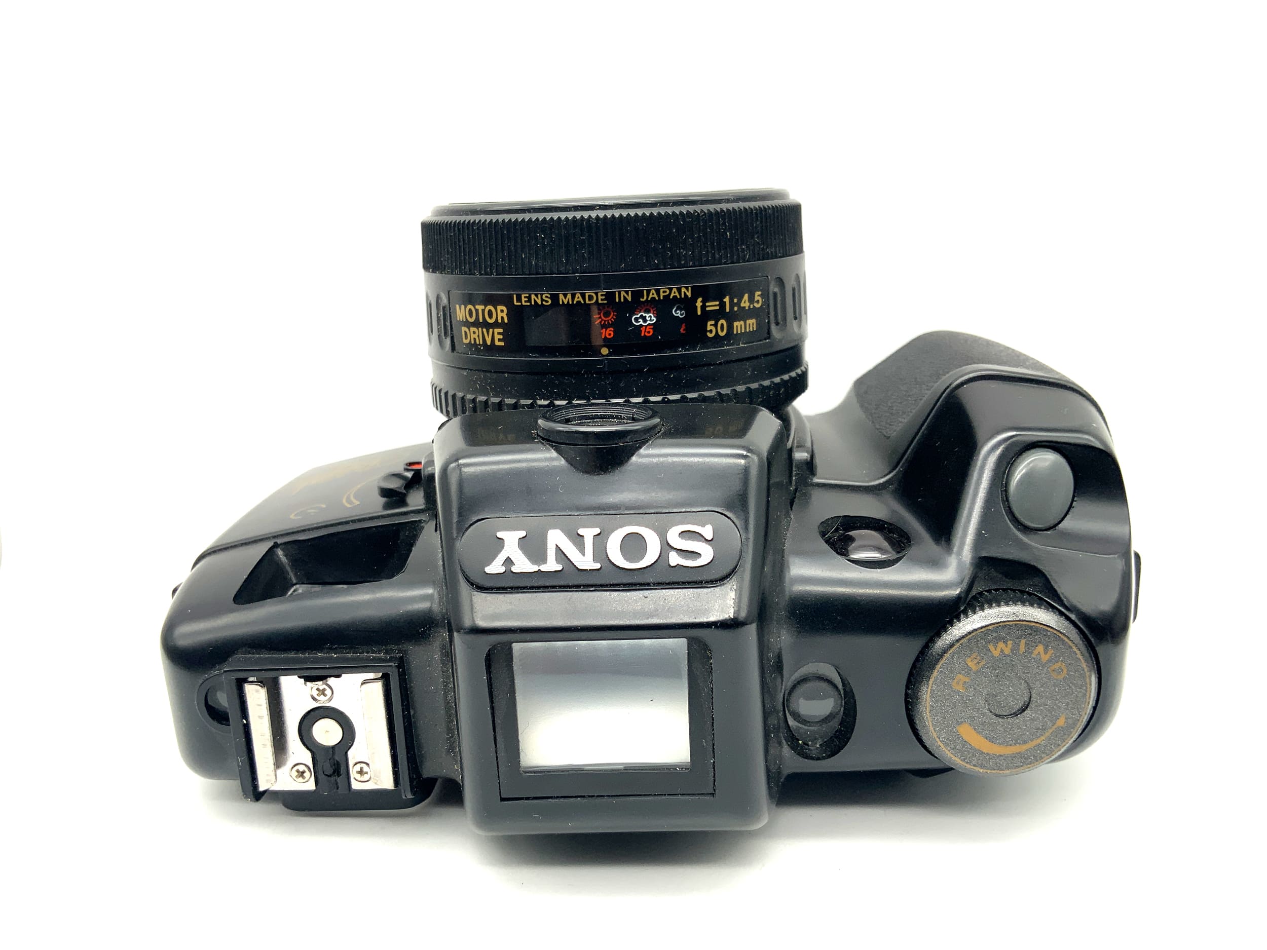 Sony Big Royal View viewfinder camera with 50mm 1:4.5 motor drive analog camera