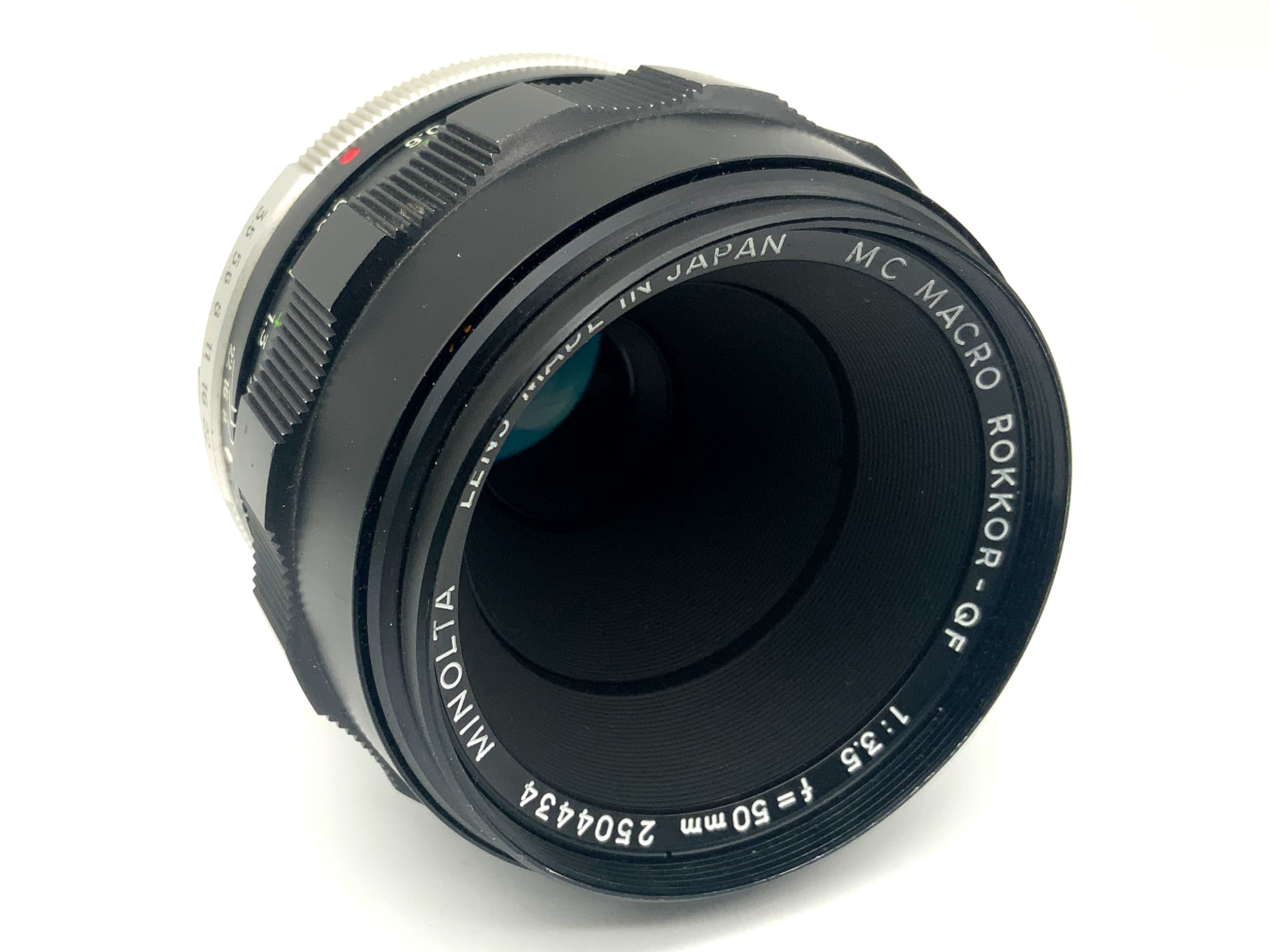 Minolta MC Macro Rokkor-QF 50mm 1:3.5 Objektiv Festbrennweite (Minolta MD)