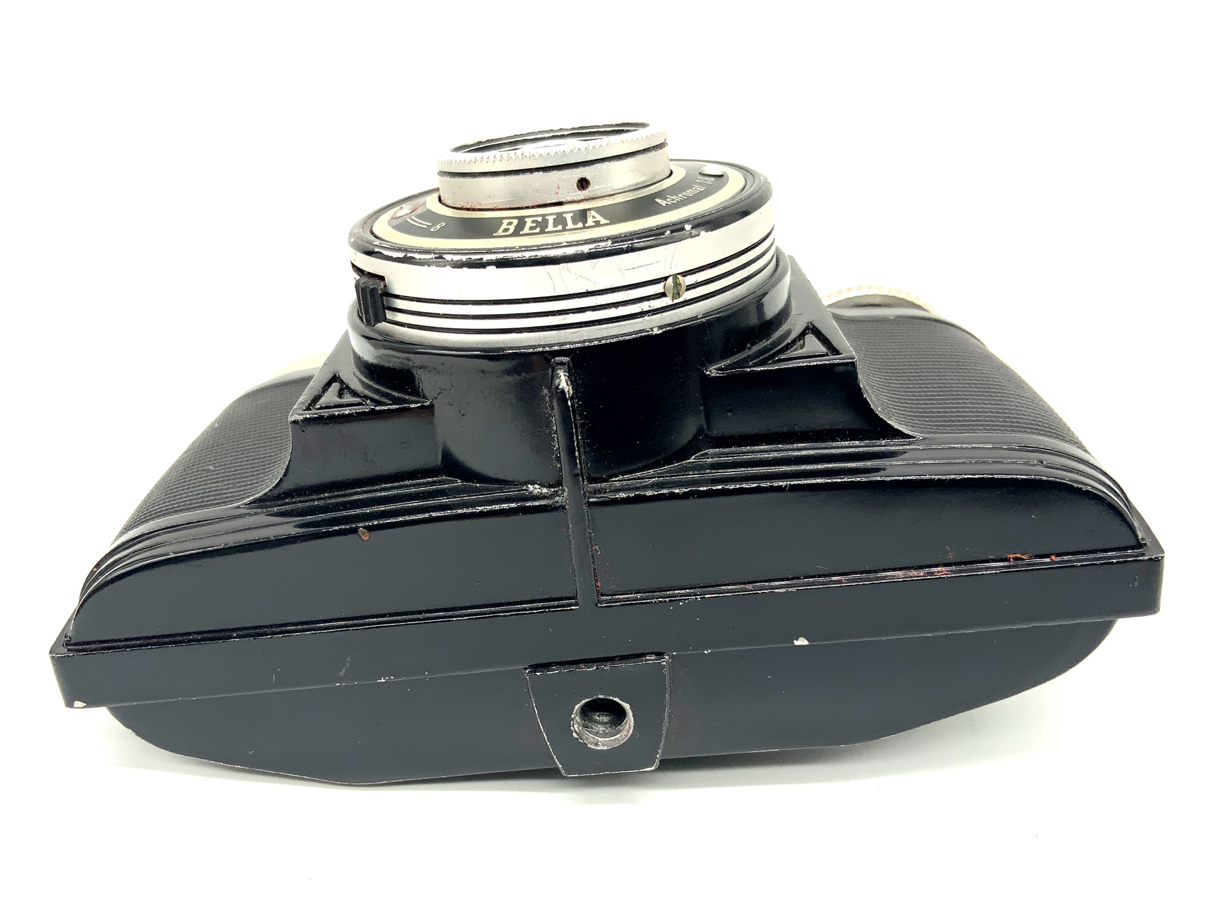 Bilora Bella Sucherkamera mit Achromat 1:8 Synchro Flash Analogkamera
