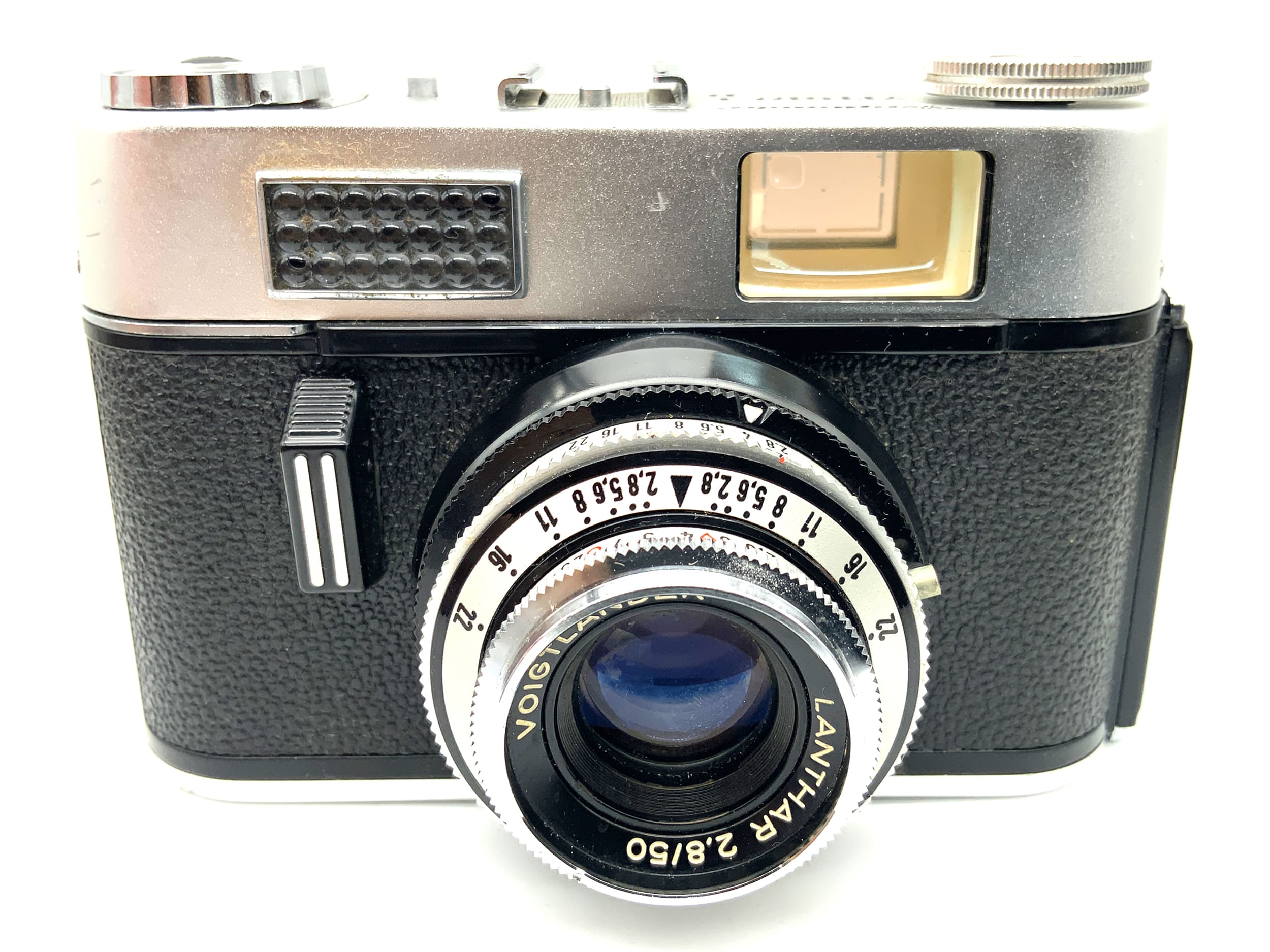Caméra à viseur Voigtländer Vitoret D avec caméra analogique Lanthar 2.8/50 Prontor 125
